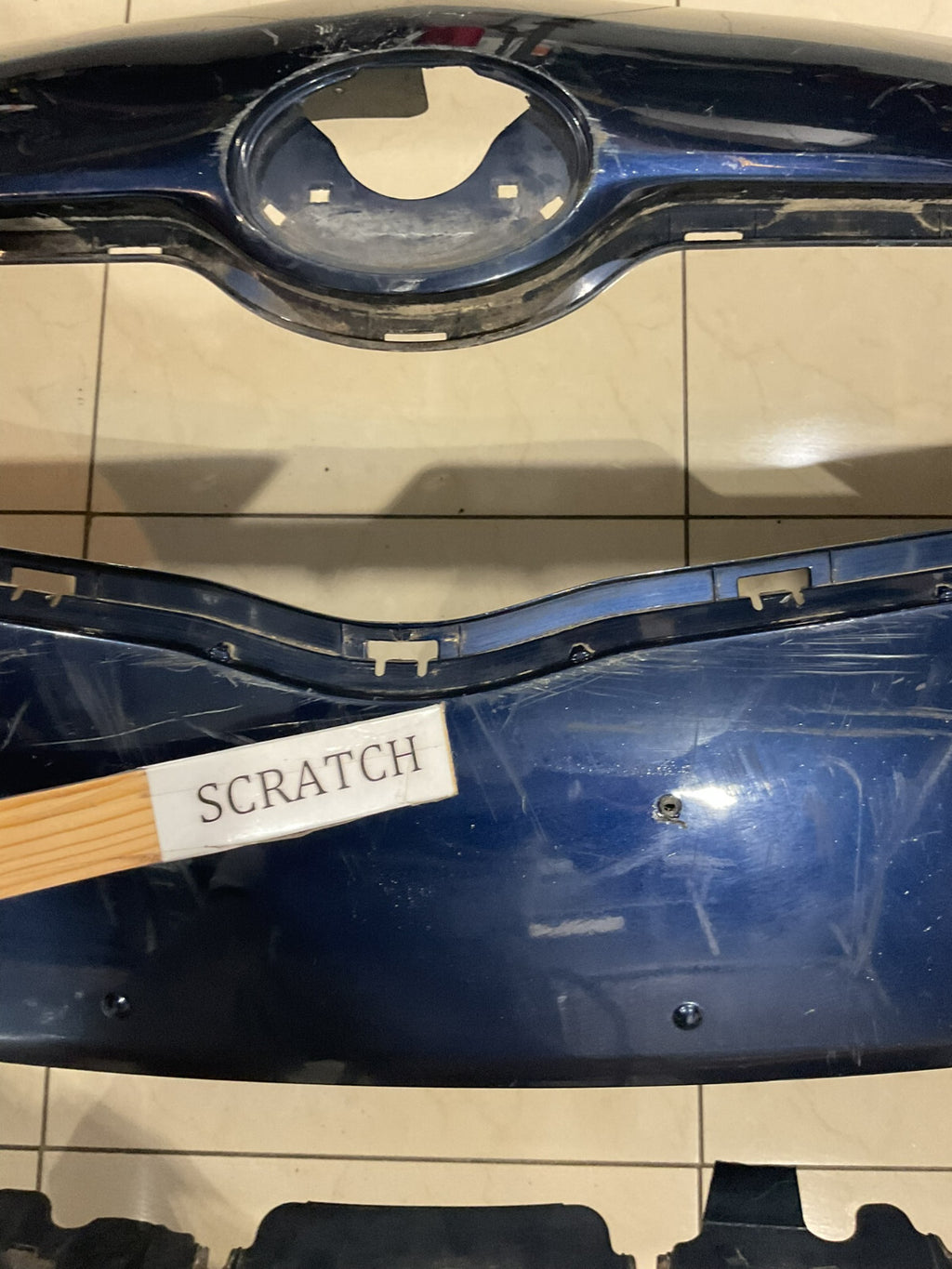Front Bumper Cover Blue 2007-2012 Toyota Yaris 52119-52530 OEM