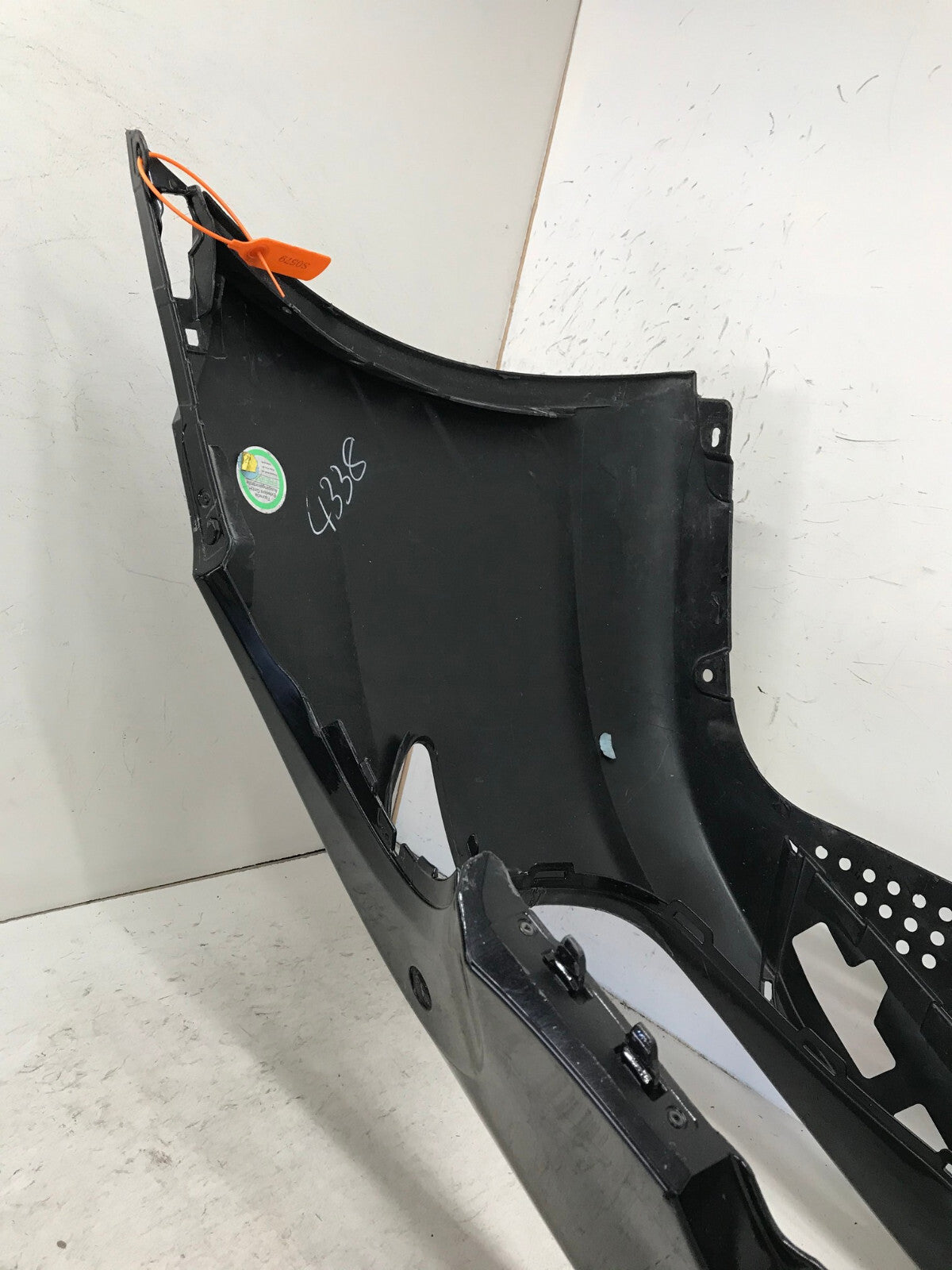 Front Bumper Cover Black Porche 911 Carrera 2012 2016 w/Sensor Holes OEM