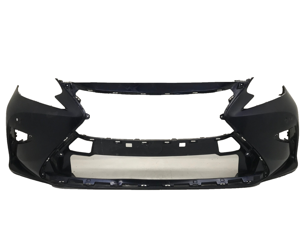 Front Bumper Cover Lexus ES350/ES300H Base w/Sensor Holes Black 2016-2018 OEM