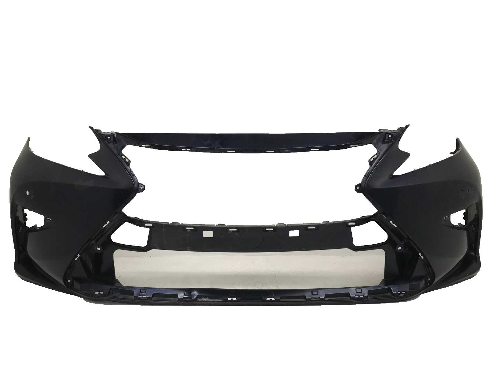 Front Bumper Cover Lexus ES350/ES300H Base w/Sensor Holes Black 2016-2018 OEM