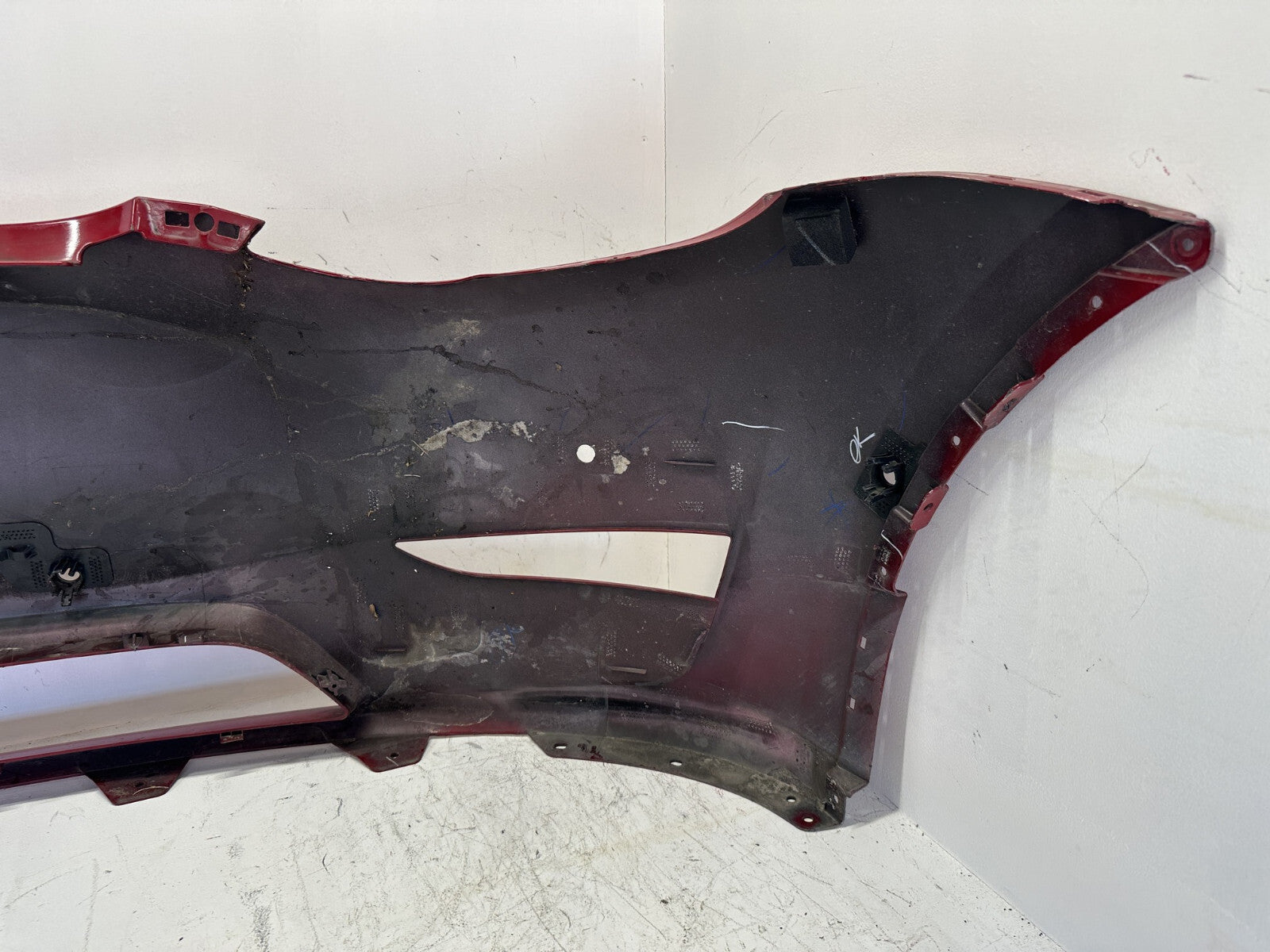 Front Bumper Cover Red 2020-2021 Tesla Model Y W/Sensor Holes 1493745-00-A OEM