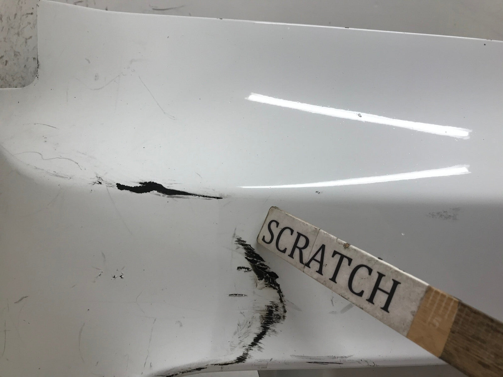Front Bumper Cover White Honda Pilot EX EX L LX SE 2012-2015 71101-SZA-ZY00 OEM