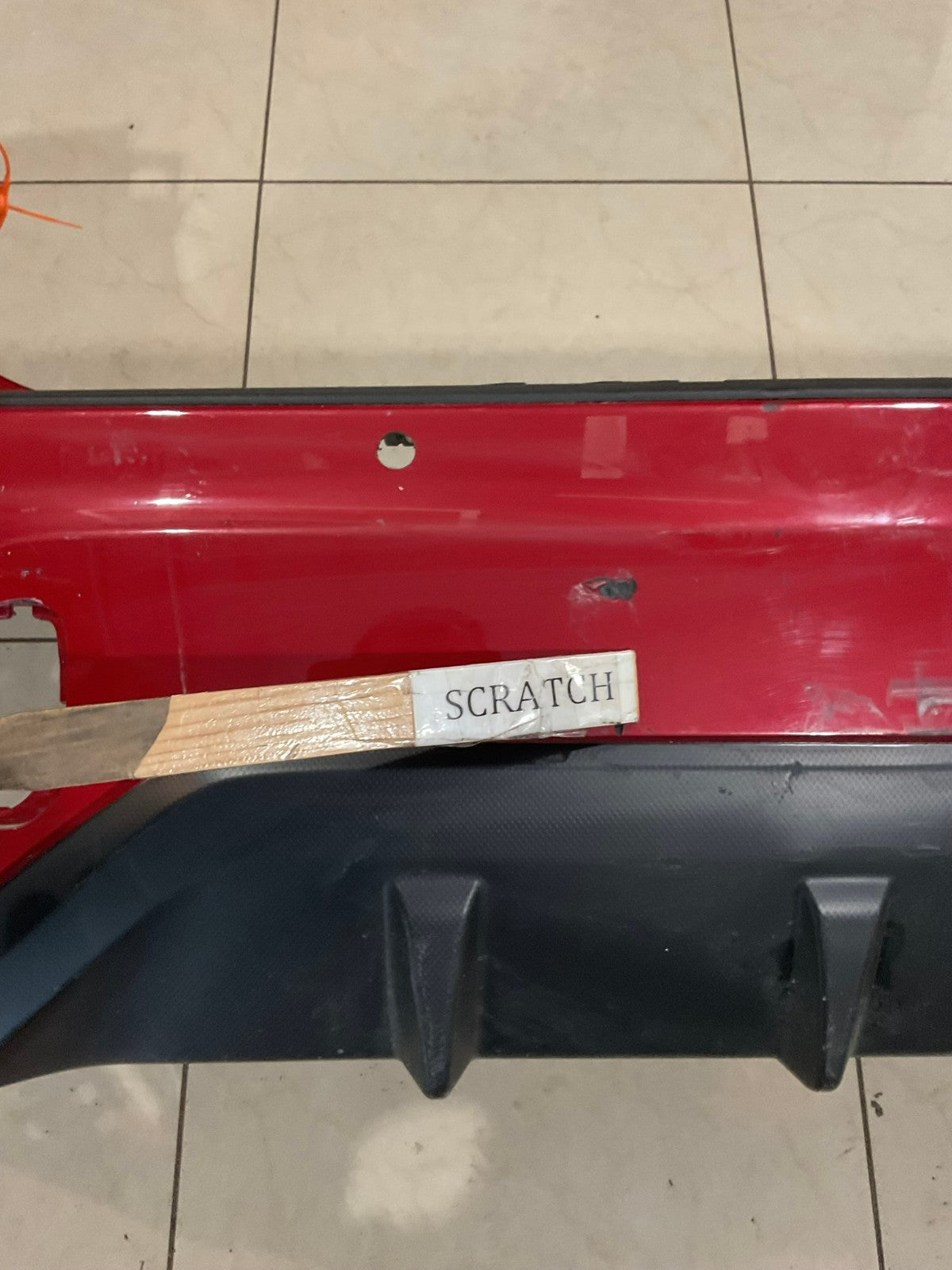 Rear Bumper Cover Red 2024 2025 Subaru Crosstrek 57704nfn62b OEM