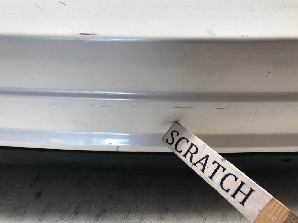 Rear Bumper Cover White 12-14 Mercedes W204 C250 Sport AMG w/Sensor Holes OEM