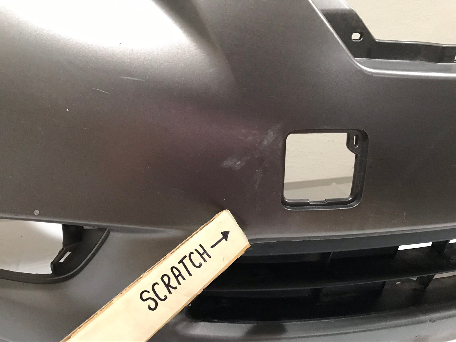 Front Bumper Cover Gray Nissan Versa 2012-2014 CAPA