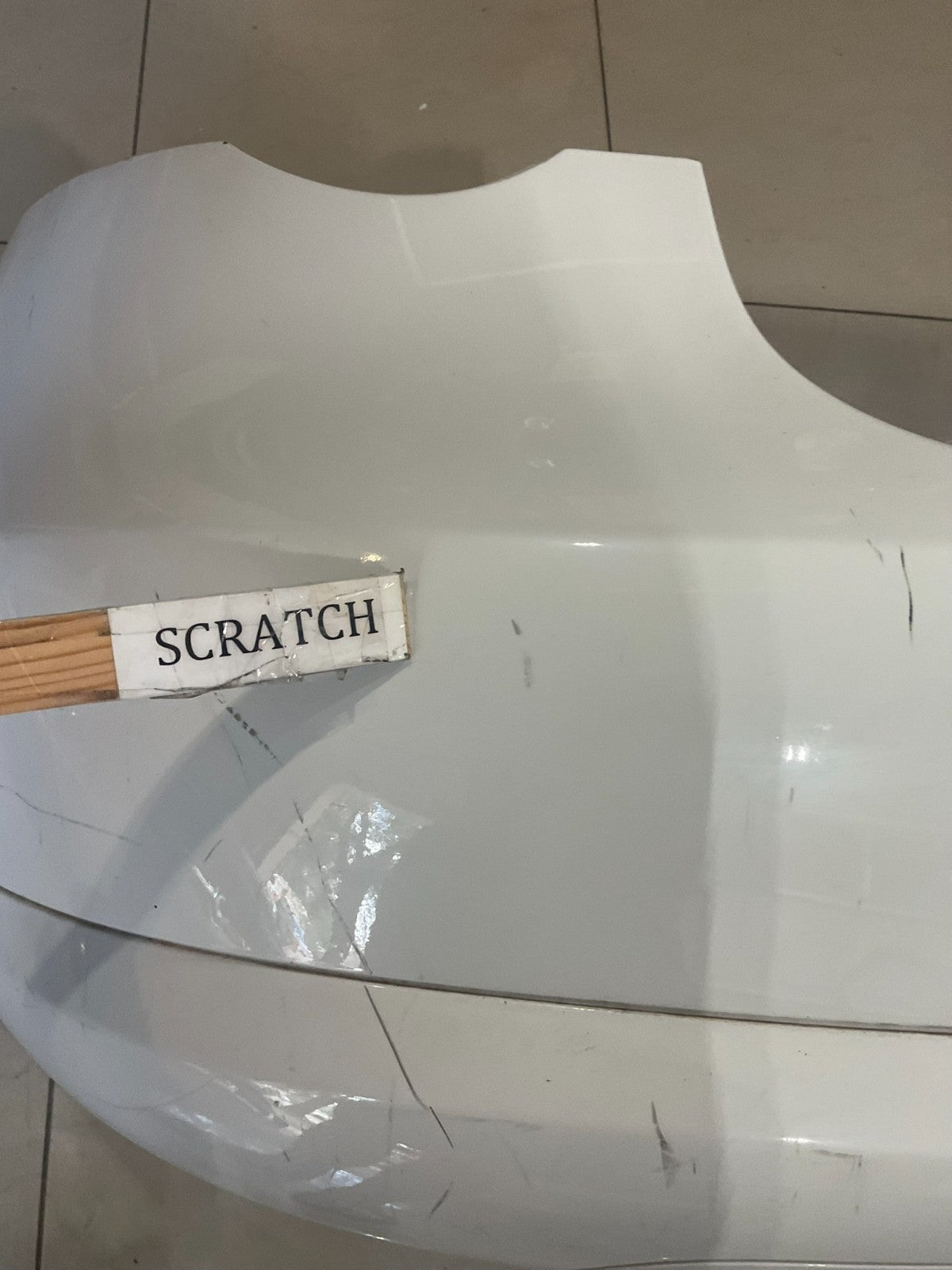 Rear Bumper Cover White 2007-2011 Volkswagen EOS 1q0 807 417 k OEM