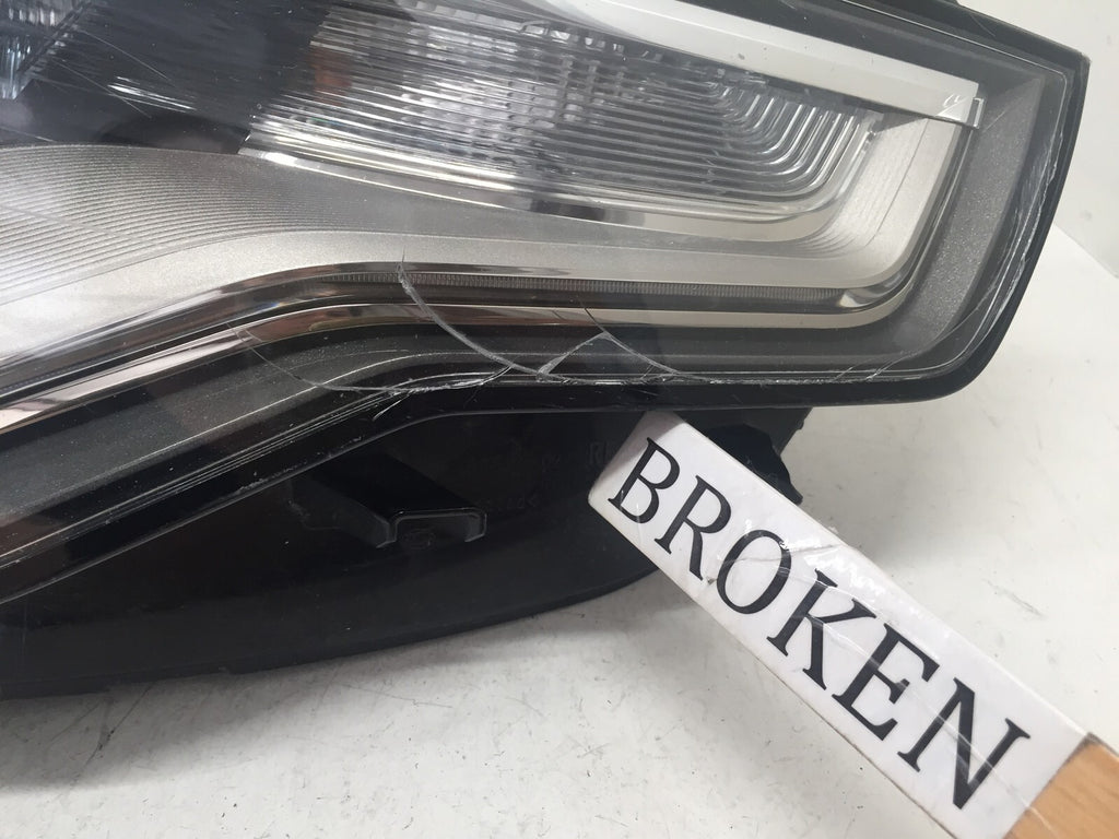 Xenon Hid Led Headlight Right Passenger Side Audi A6 12-15 Damaged OEM