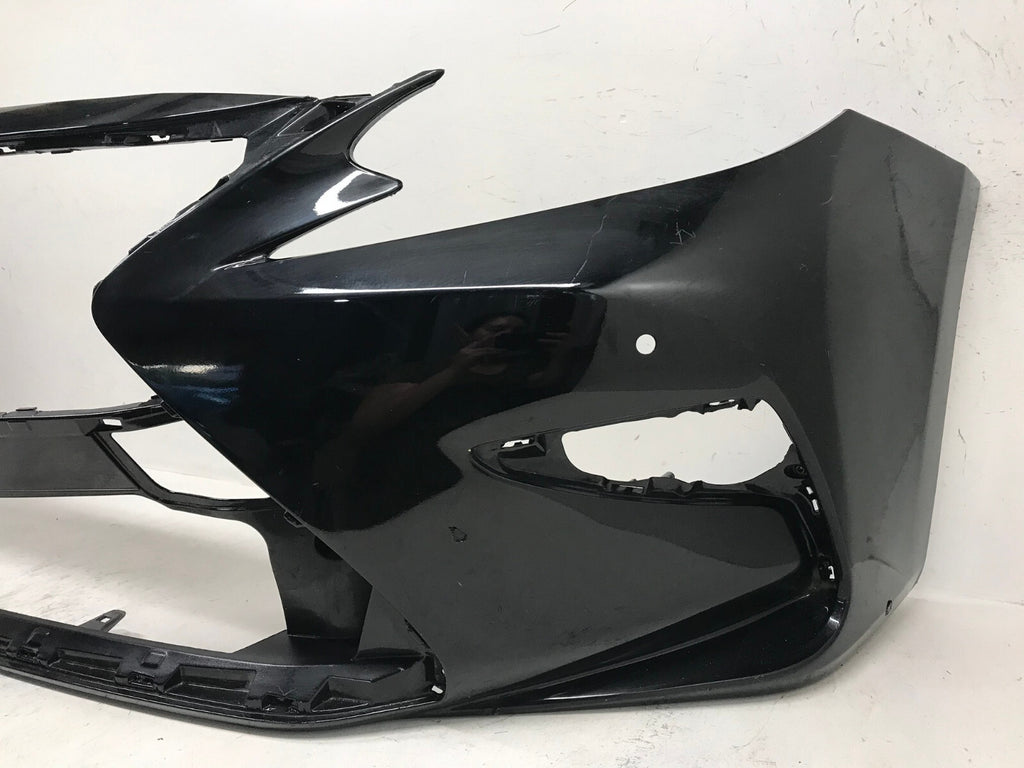 Front Bumper Cover Black Lexus ES350 2016-2018 w/Sensor Holes CAPA