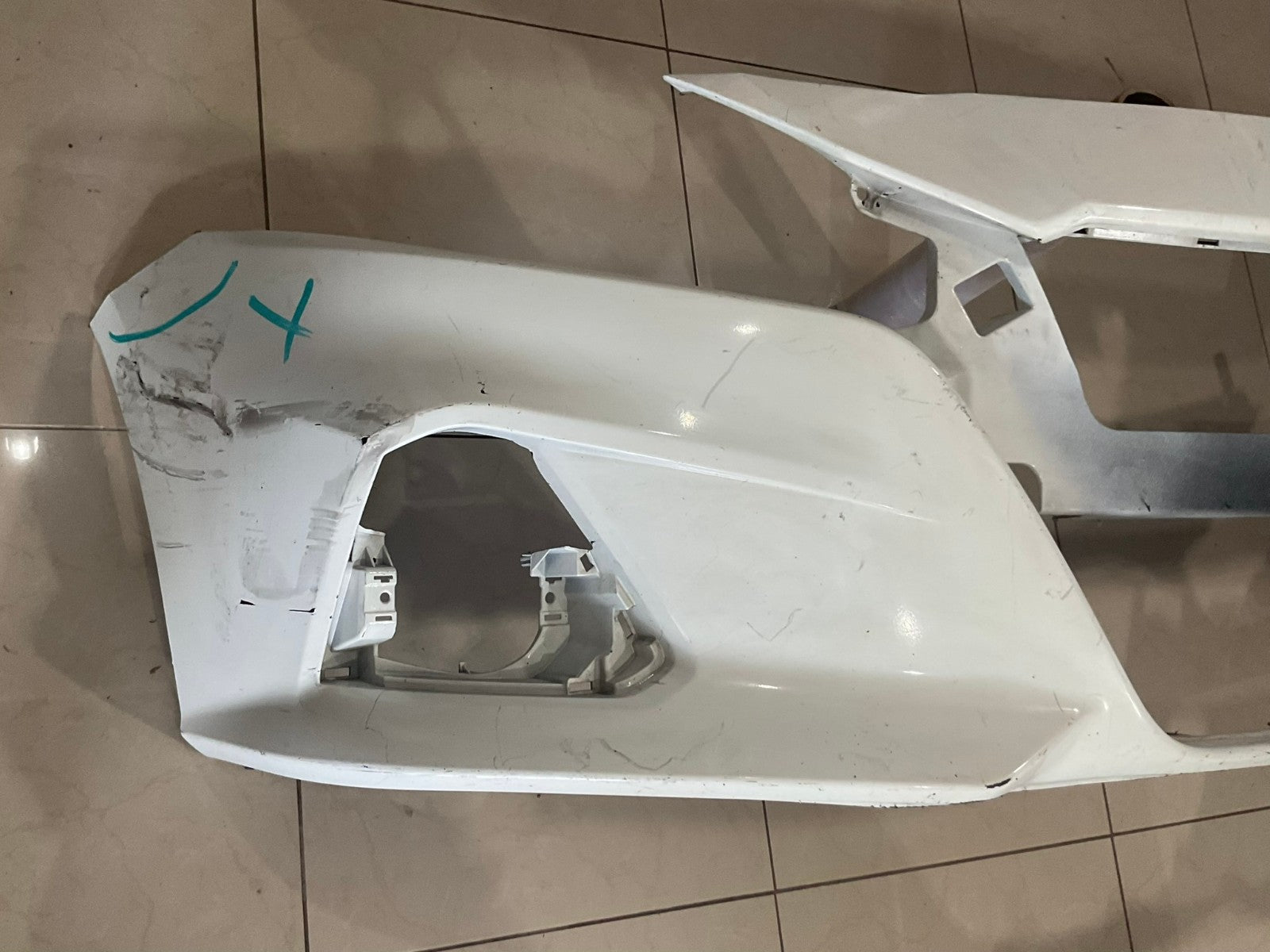 Front Bumper Cover White Nissan Altima 2019 2020 2021 62022+6CA0H OEM