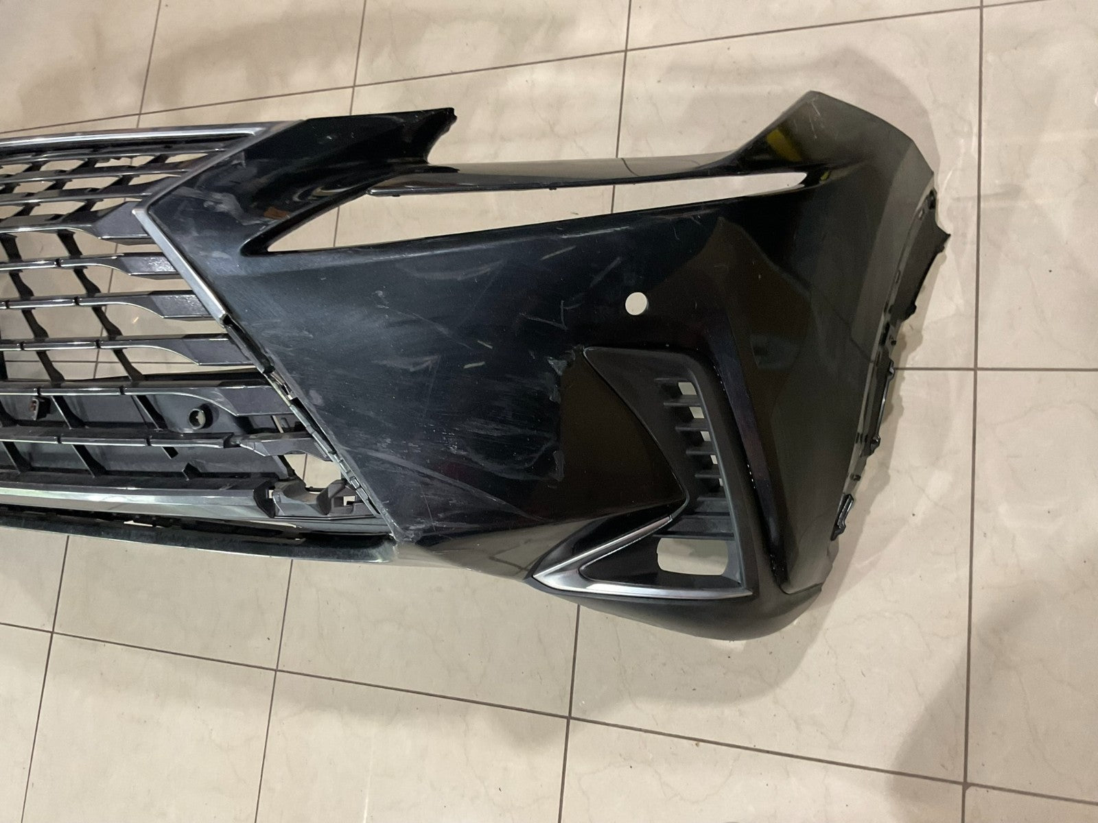 Front Bumper Cover Black 2018 2019 2020 2021 Lexus NX300 NX200T 52119+78290 OEM