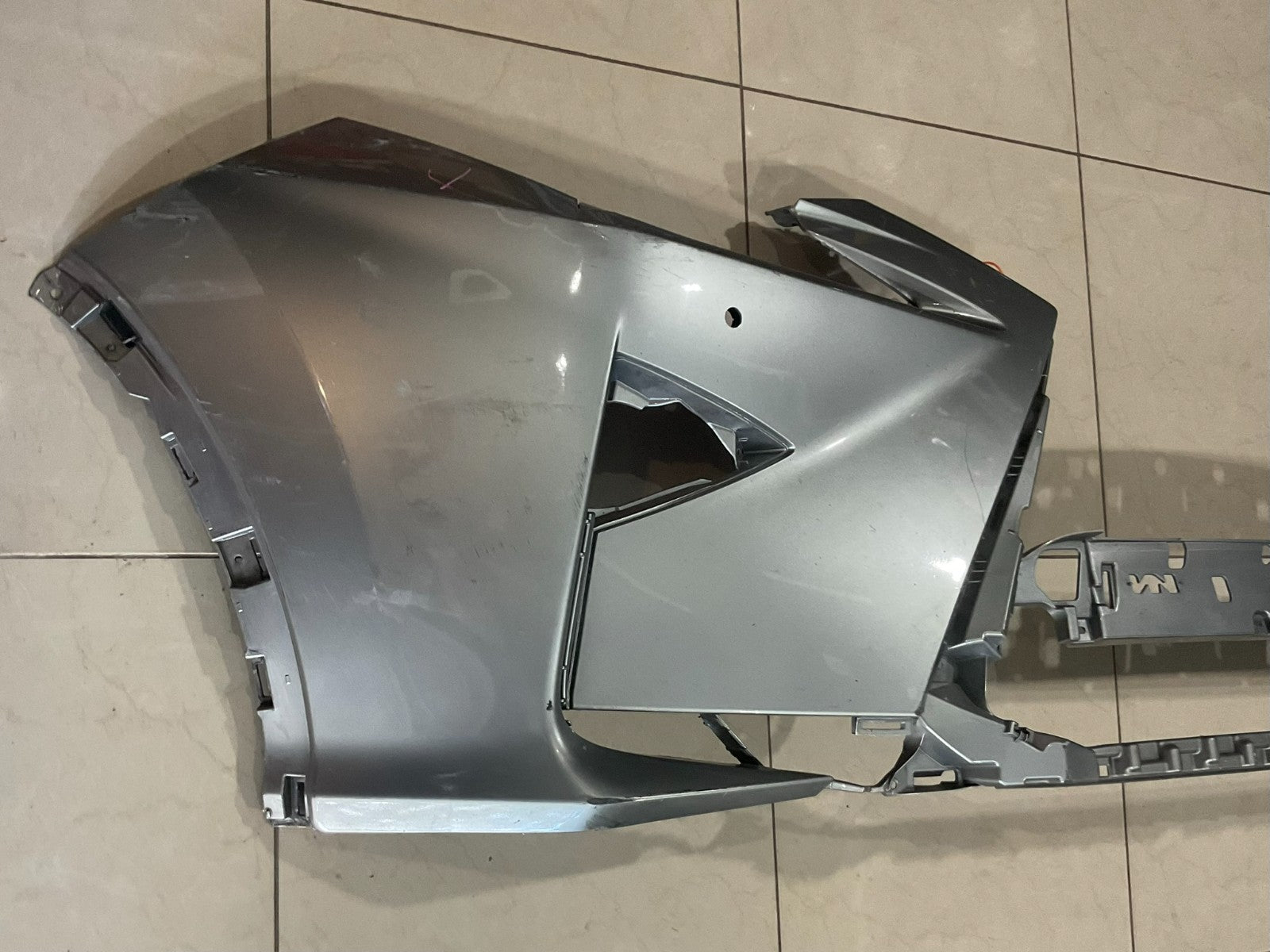 Front Bumper Cover Silver Lexus RX350 RX450H Base 2016-2018 52119+0e270 OEM