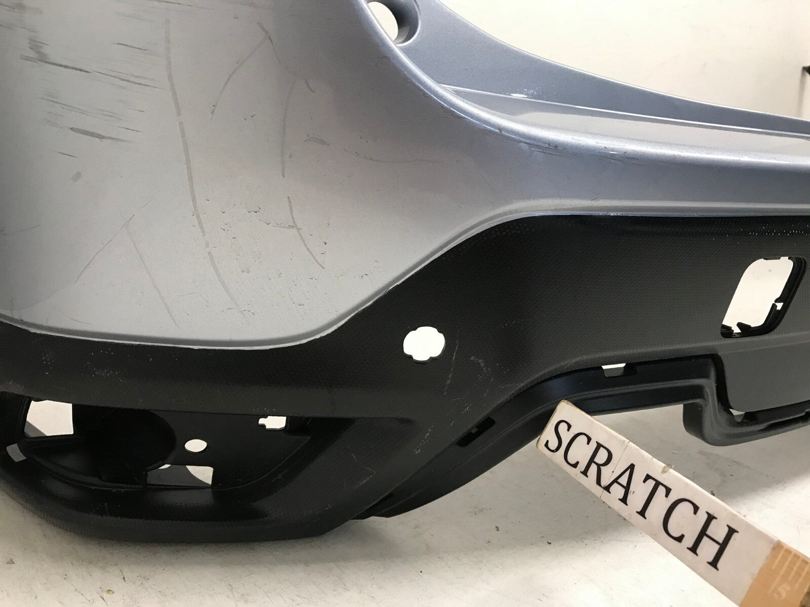 Rear Bumper Cover Subaru Forester Sport/Touring w/Sensor Holes Silver 19-20 OEM