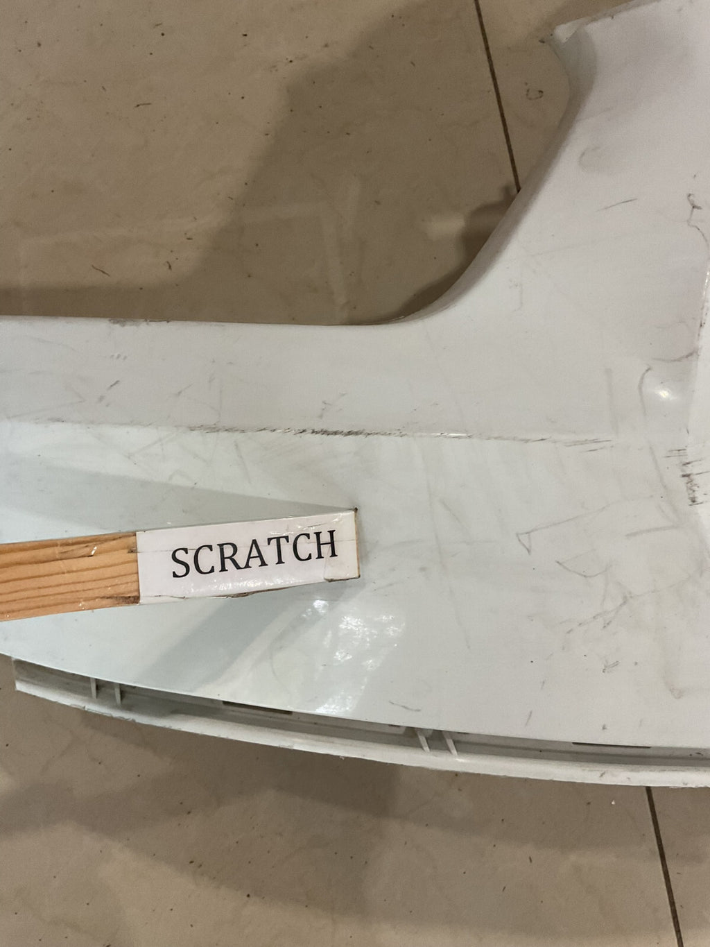 Front Upper Bumper Cover White/Black 15-19 Ford Transit-150 CK4117C778 OEM