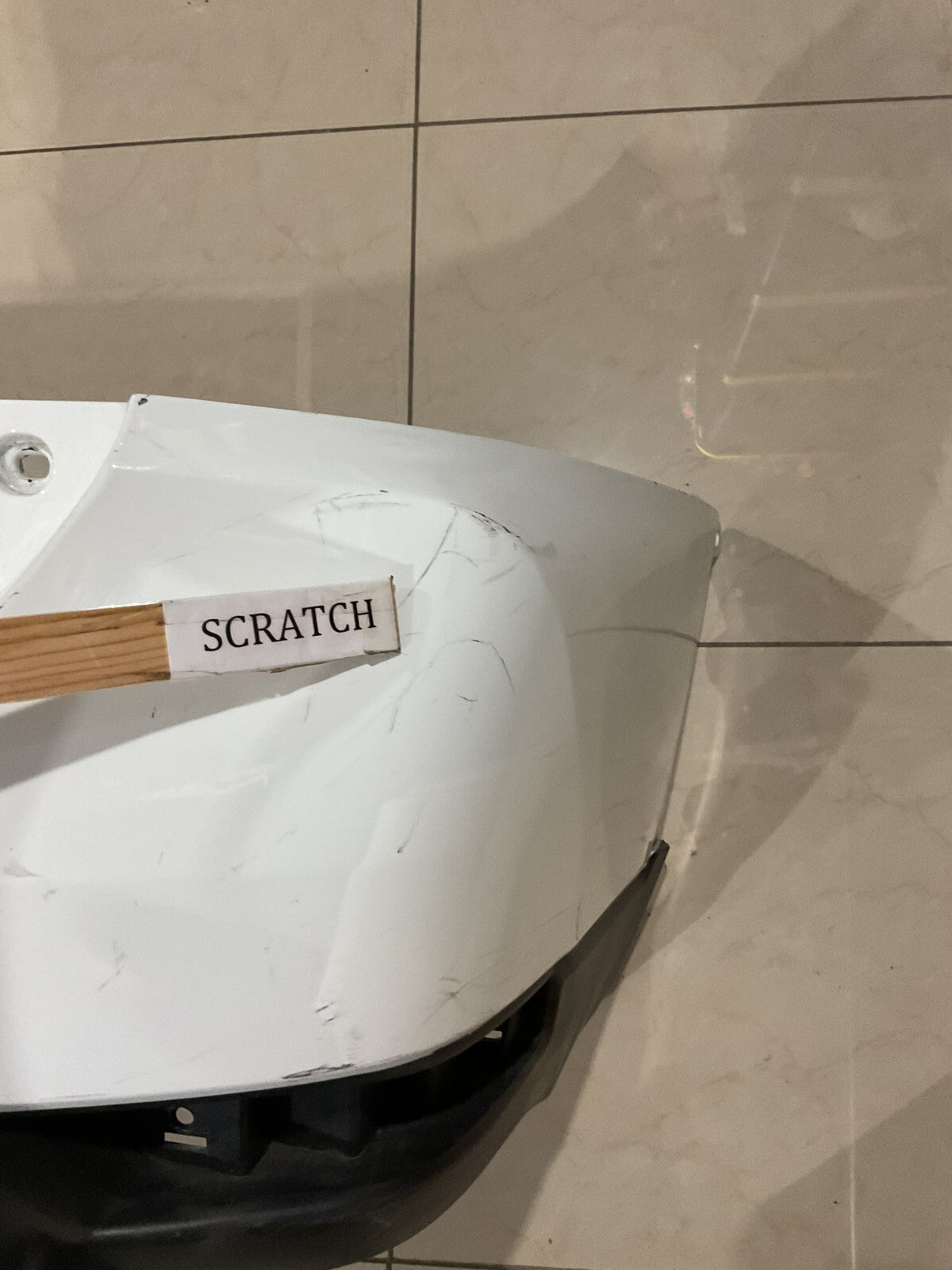 Rear Bumper Cover White 2017-2019 Nissan Rogue Sport S/SL/SV CAPA