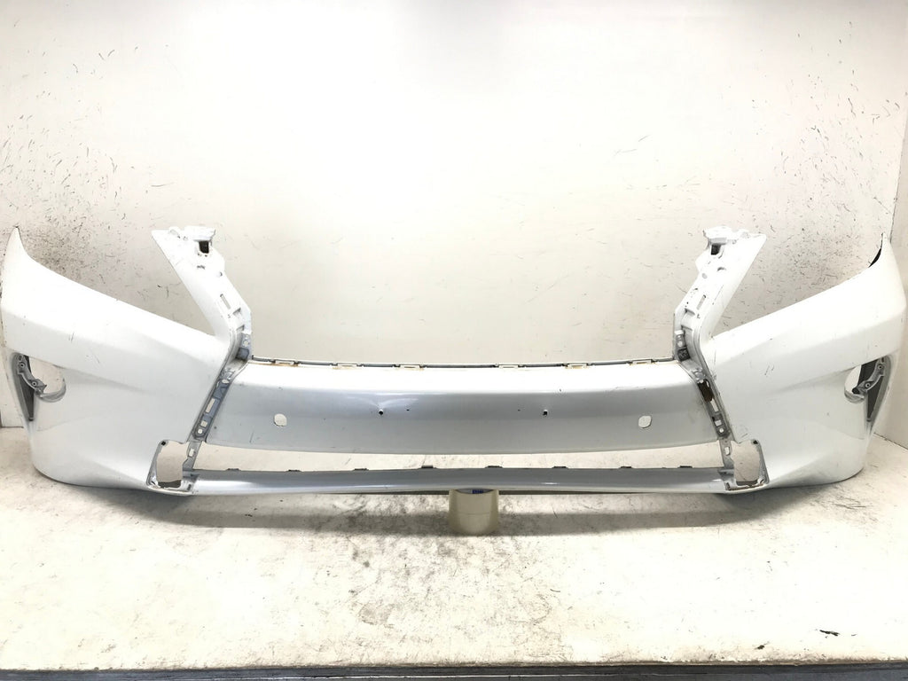 Rear Bumper Cover White Lexus RX350 RX450H Base 11-15 w/Sensor Holes CAPA