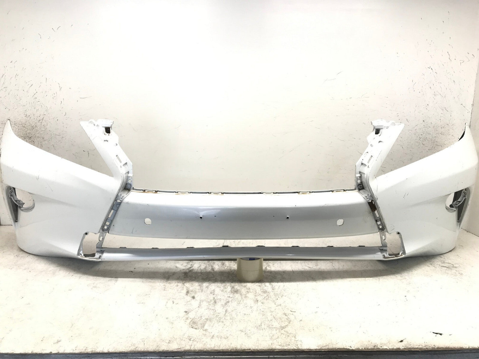 Rear Bumper Cover White Lexus RX350 RX450H Base 11-15 w/Sensor Holes CAPA