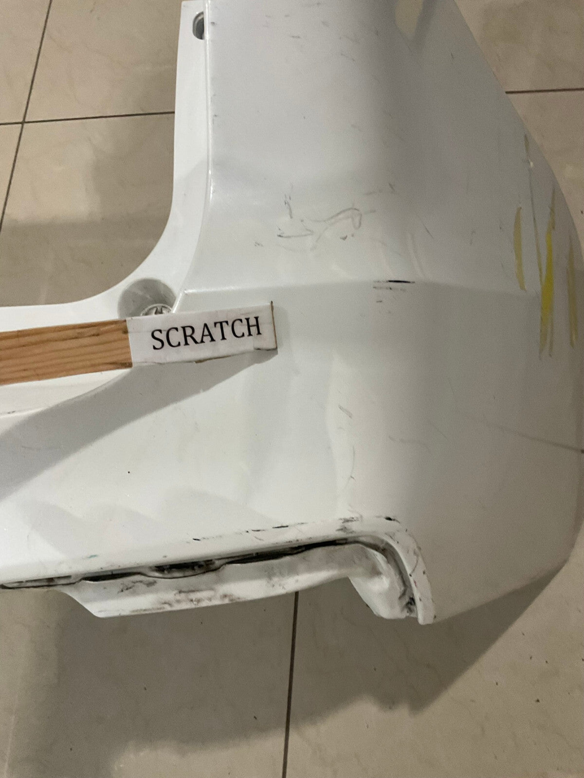 Rear Bumper Cover White Acura RDX Base Tech 2016-2018 CAPA
