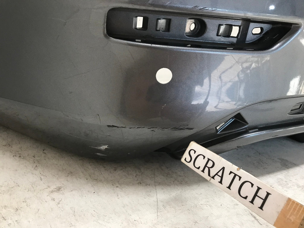 Rear Bumper Cover Gray 2020 2021 Nissan Sentra S/SV w/Sensor Holes OEM