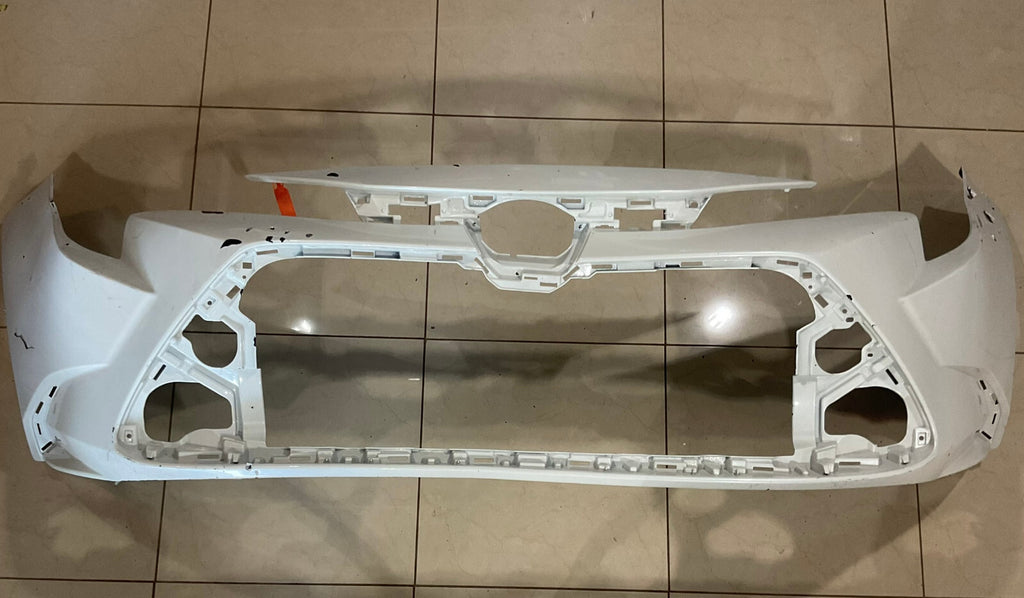 Front Bumper Cover White Toyota Corolla 2020 2021 2022 CAPA