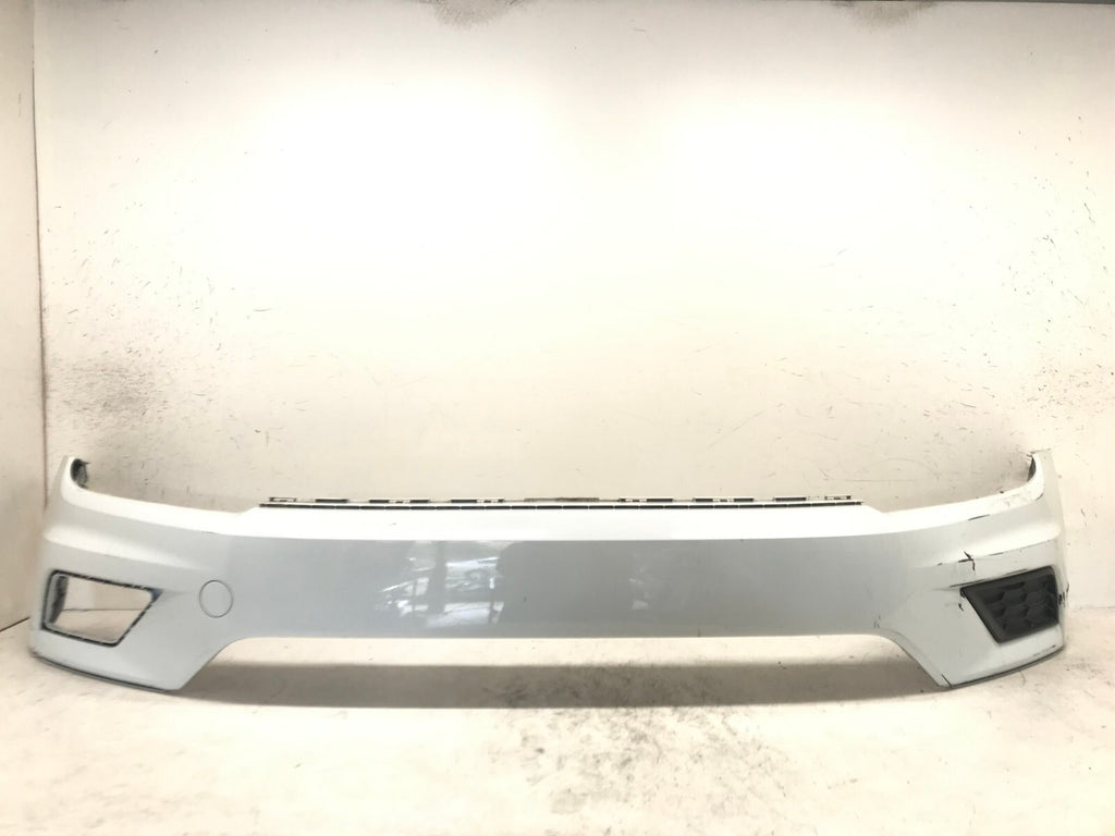 Front Upper Bumper Cover White Volkswagen Tiguan S/SE/SEL/Pr 18 19 5NN807221 OEM