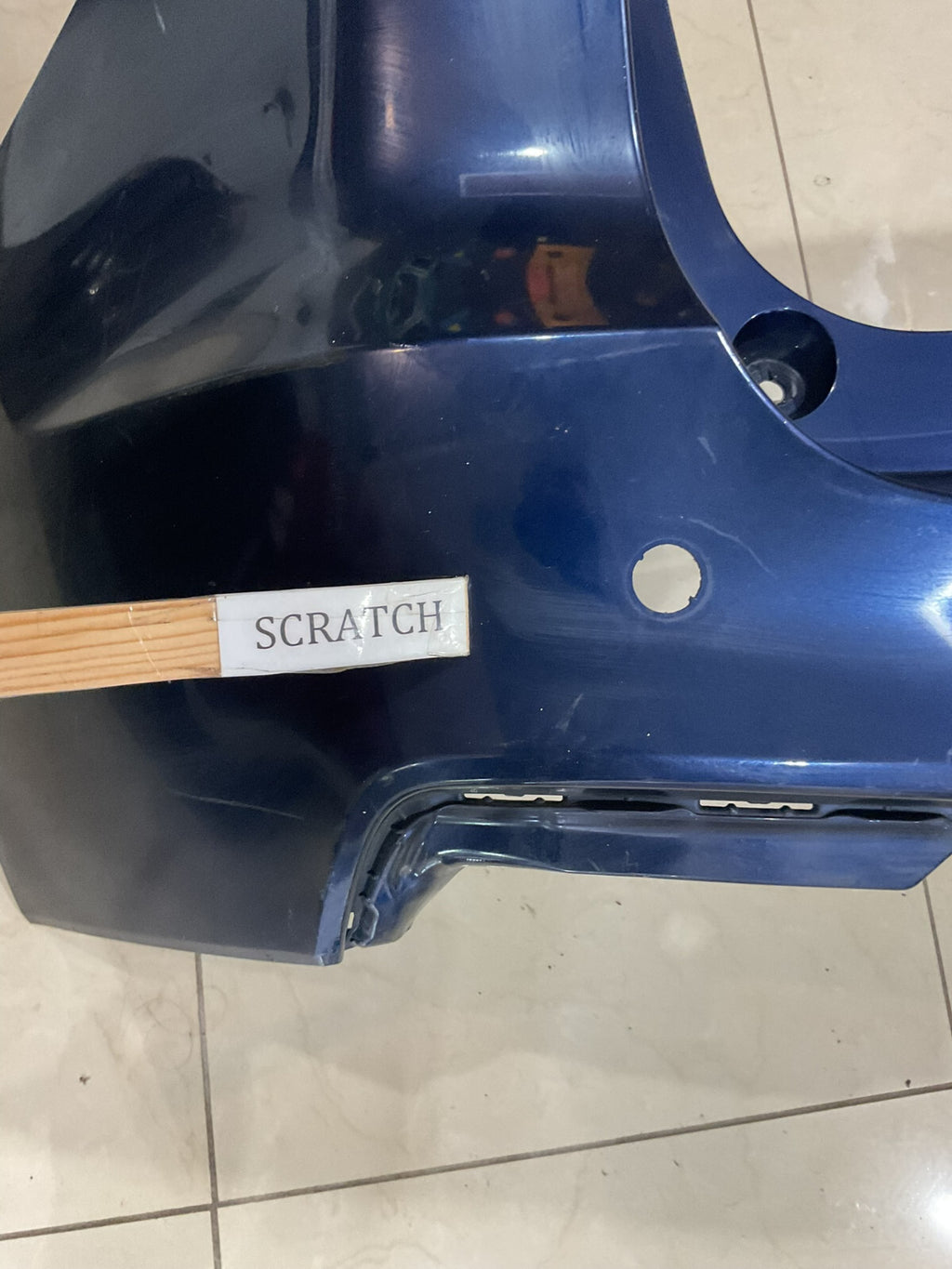 Rear Bumper Cover Blue Acura RDX Base/Tech 2016-2018 CAPA