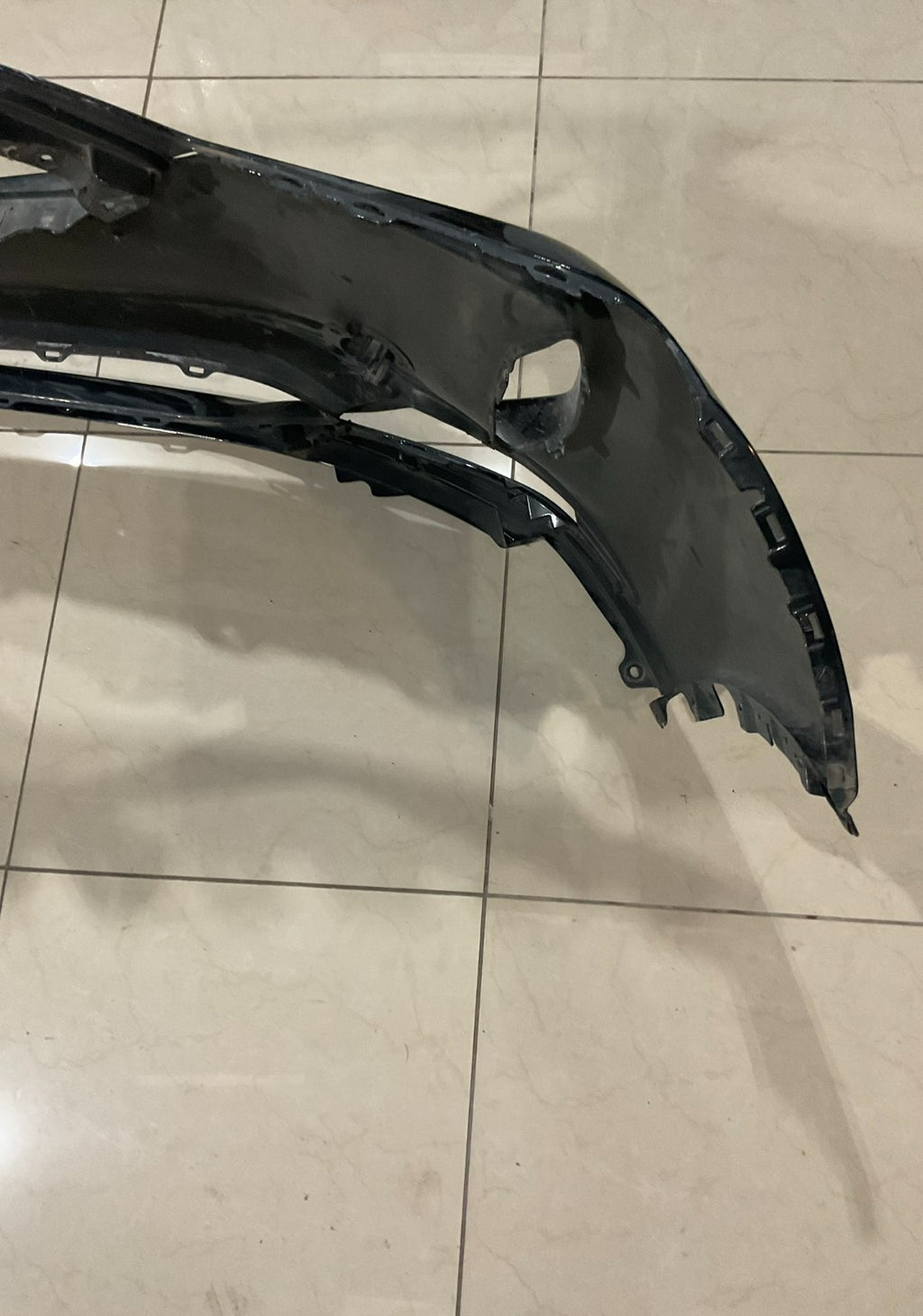 Front Bumper Cover Black Accura MDX 2022-2024 CAPA