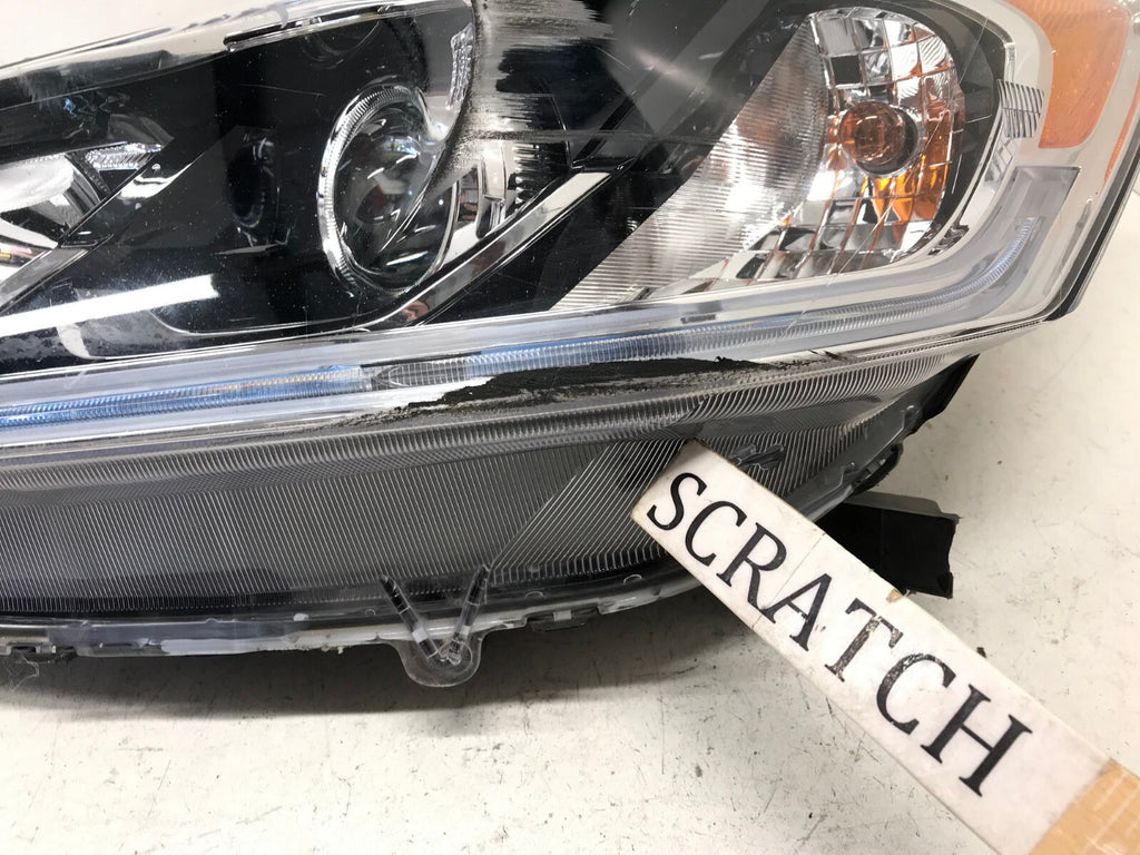 Headlight Damaged LH Driver Honda Accord LX Sedan 16-2017 33150T2AA61 OEM