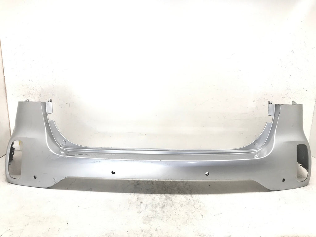 Rear Bumper Cover Silver Kia Sorento EX/Limited 2014-2015 w/Sensor Holes OEM