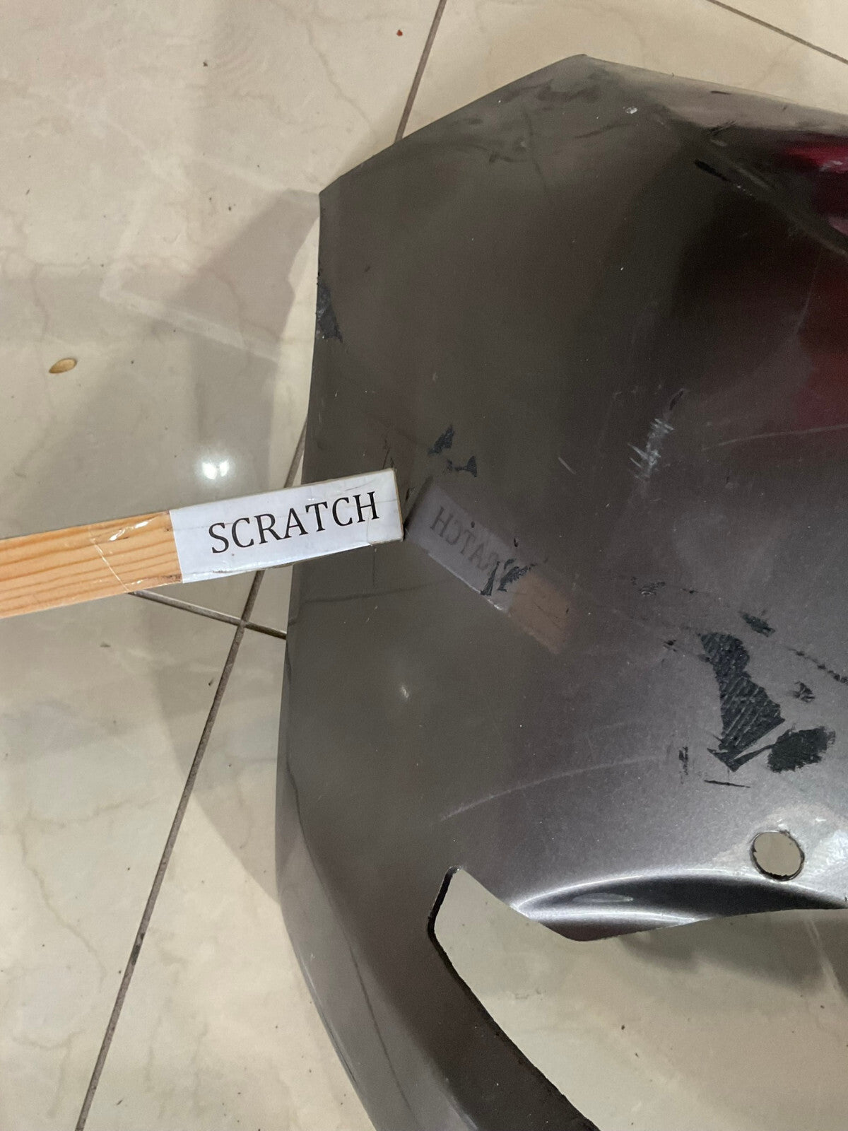 Front Bumper Cover Grey Honda Civic 2012 2013 71101-TR0-ZZ00 OEM