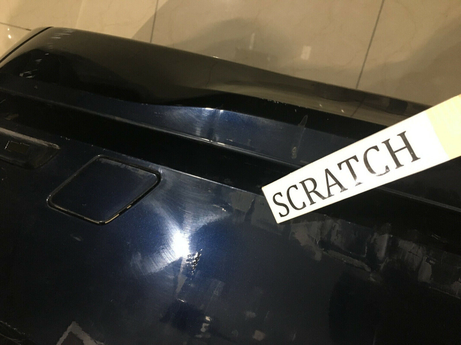 Rear Bumper Cover BMW 328i/328i xDrive Base w/o Sensor H w/Trim Lines 12-15 OEM