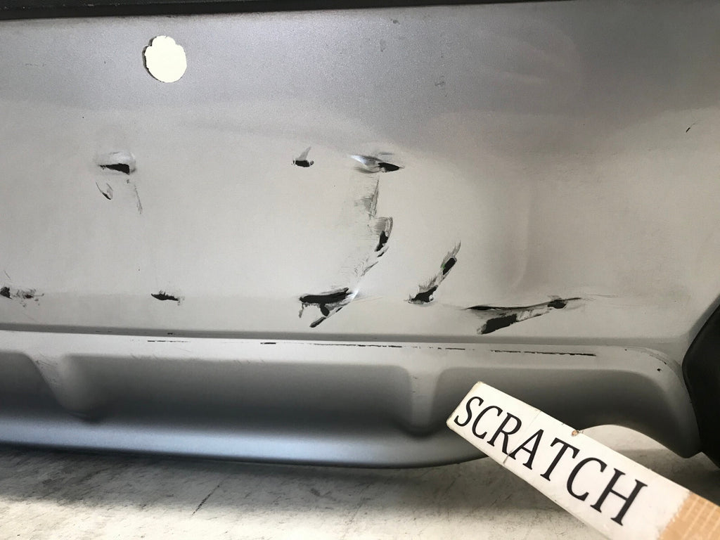 Rear Bumper Cover Silver 18-21 Subaru Crosstrek Base/Limited w/Sensor Holes OEM