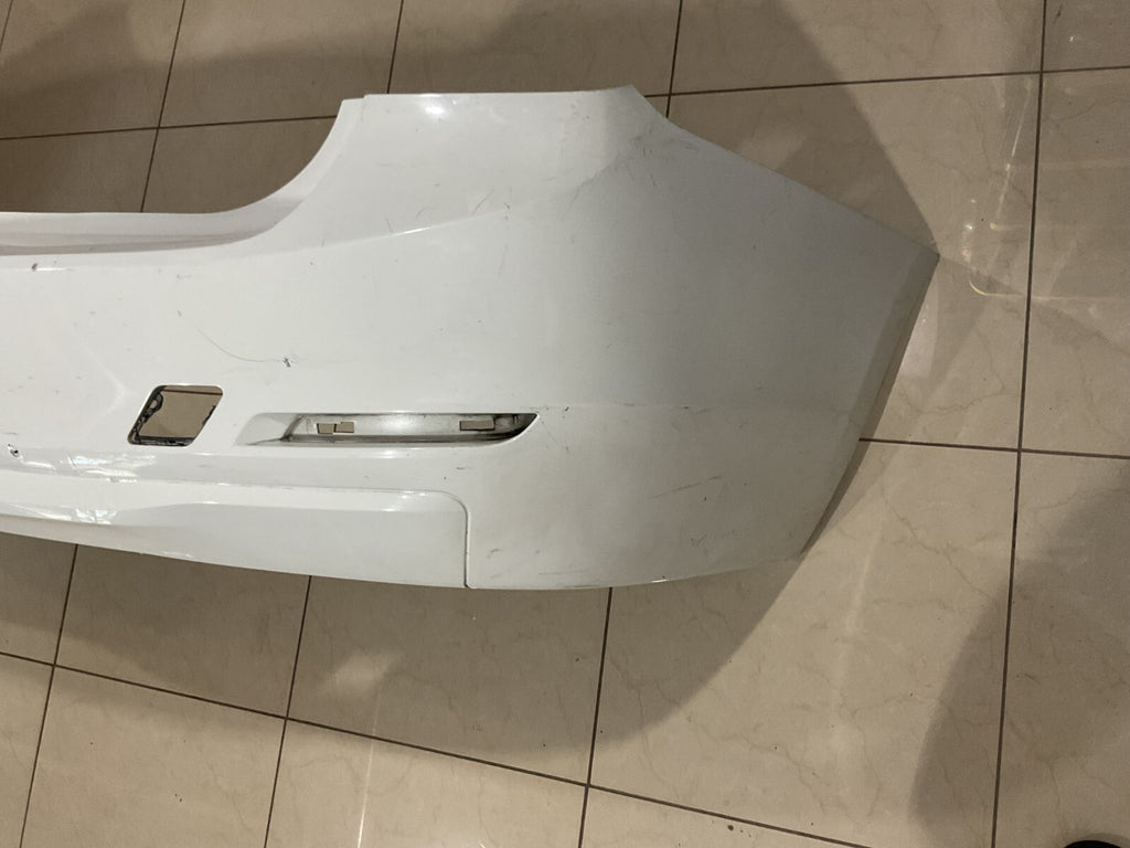 Rear Bumper Cover White 14-16 BMW F10 5-Series 158+577+11 OEM