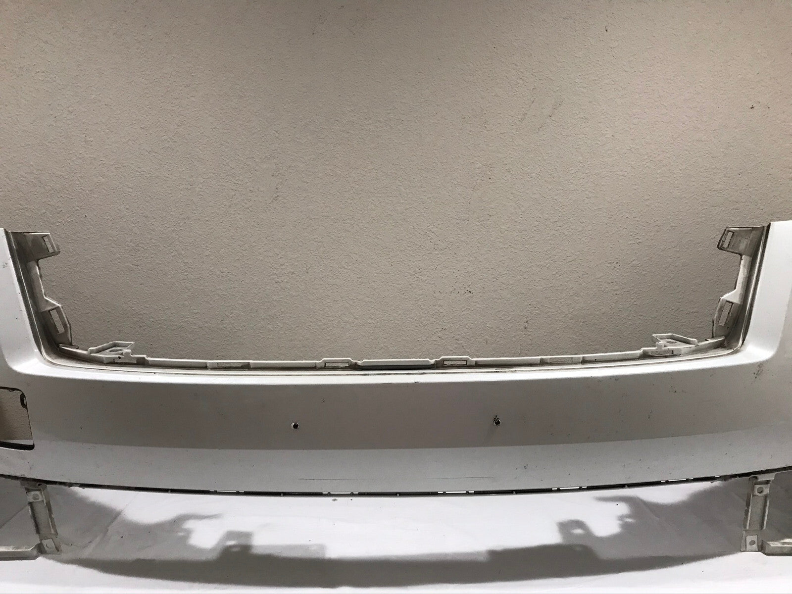 Front Bumper Cover White 2022-2023 Nissan Pathfinder S SV SUV w/Sensor Holes OEM