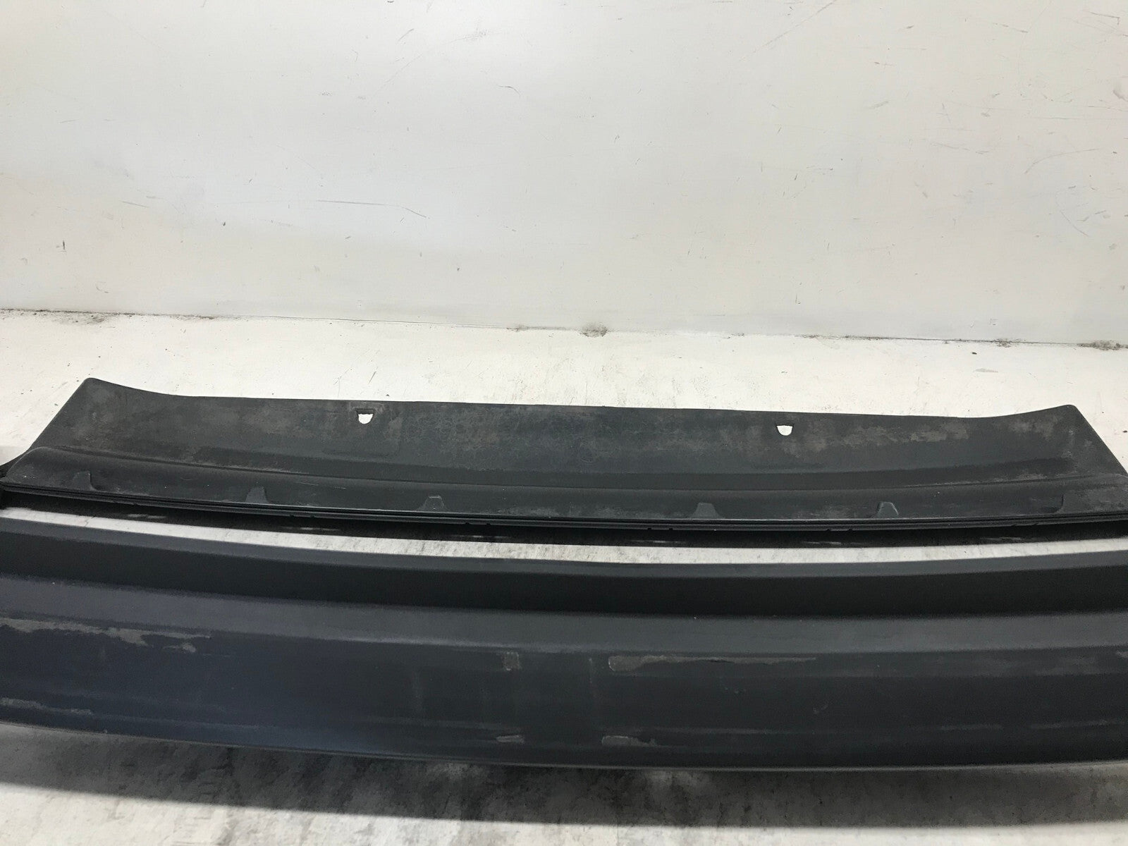 Rear Bumper Cover Black 2021-2022 Nissan Rogue Sport S/SV/SL w/Sensor Holes OEM