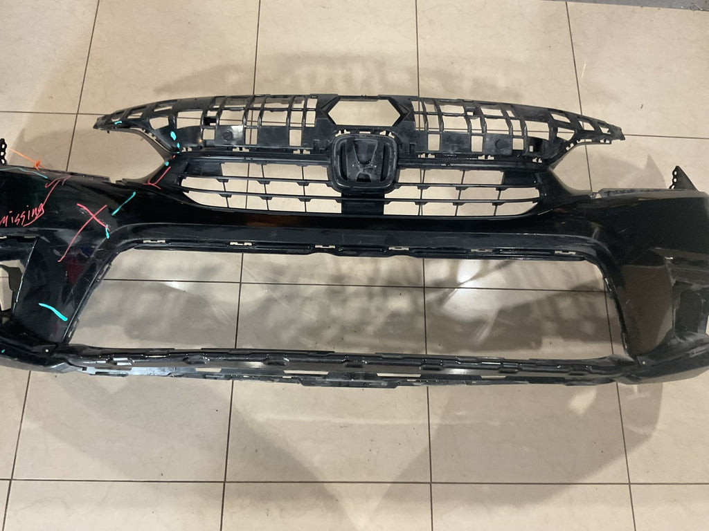 Front Bumper Cover+Upper Grill Black 2022 2023 Honda Civic EX/LX/Sport OEM