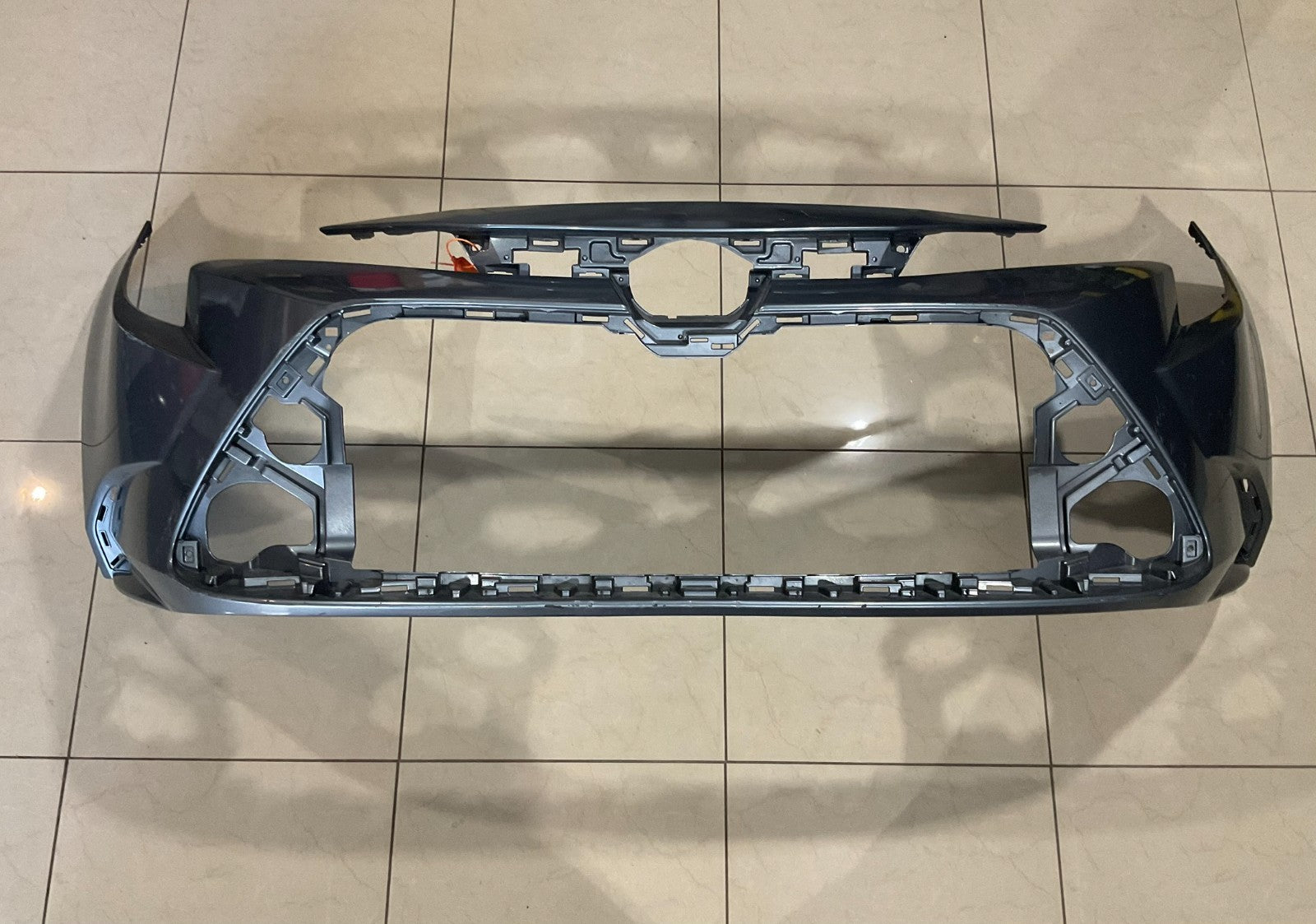 Front Bumper Cover Light Blue/Grey 2020-2022 Toyota Corolla L LE XLE CAPA