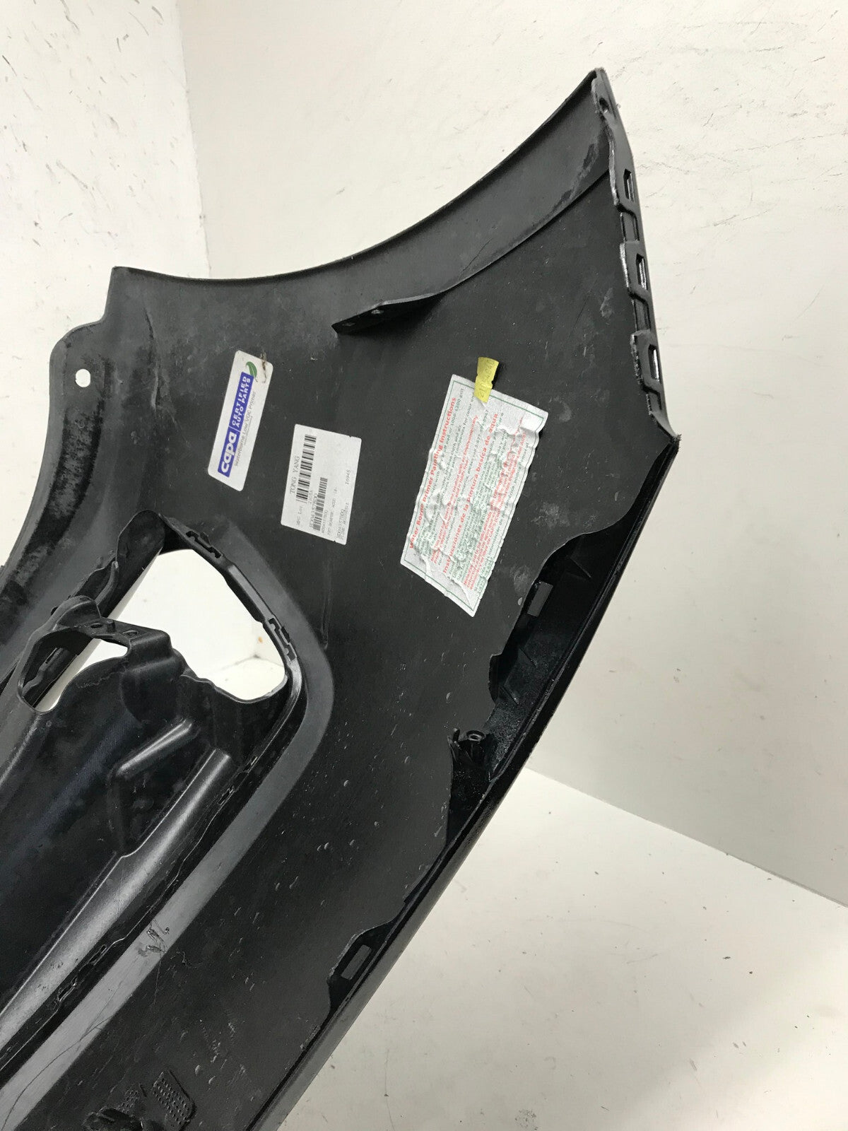 Front Bumper Cover Honda Accord EX/LX/EX-L/Hybrid w/Sensr Holes Black 18-20 CAPA