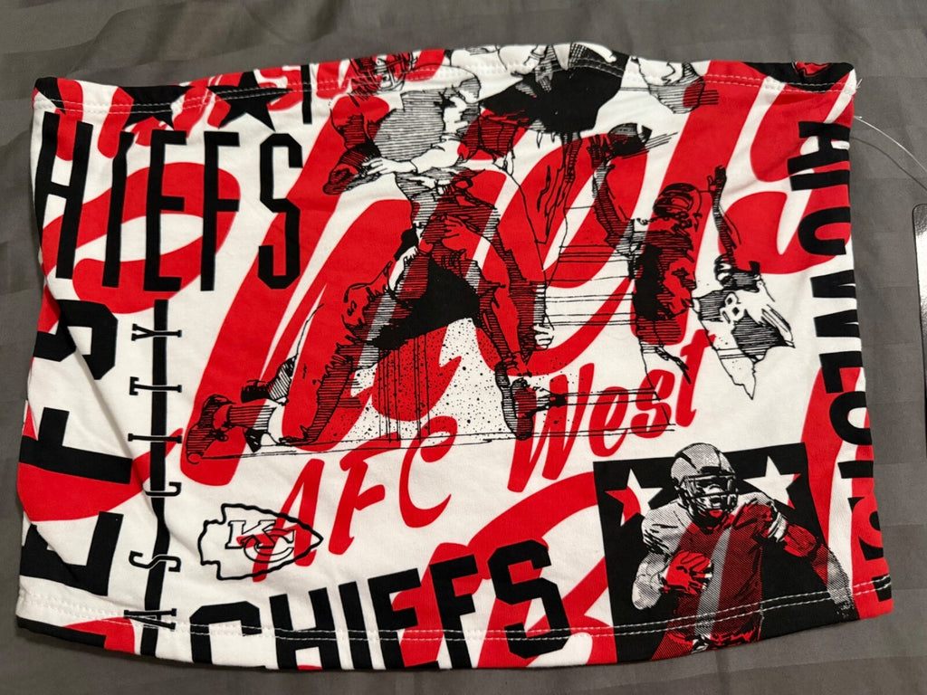 Women’s NEW Chiefs Crop top Football Sports NFL Cropped Tube Top