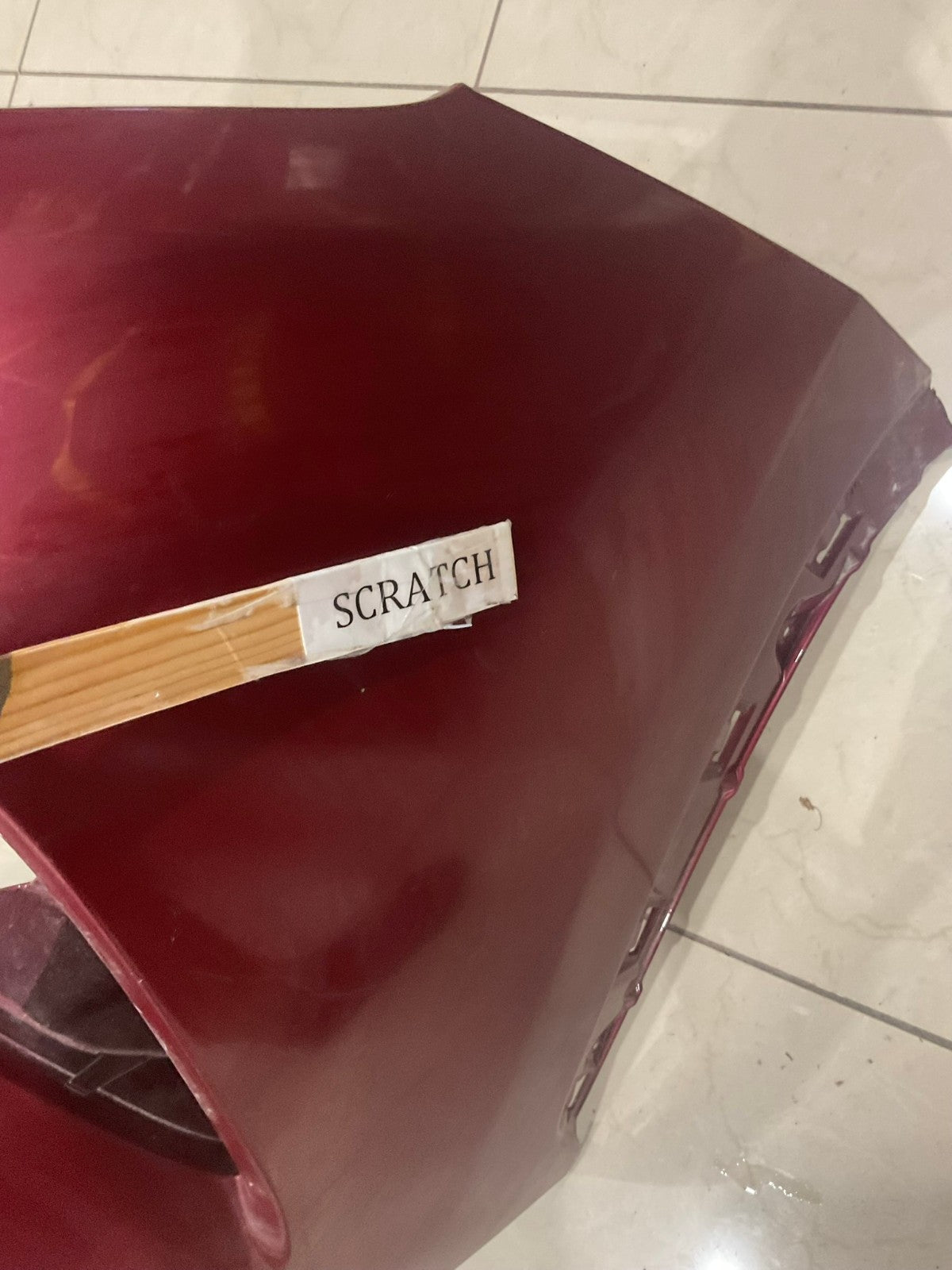 Front Bumper Cover Red 2020 2021 Toyota Highlander 52119+0E420 OEM
