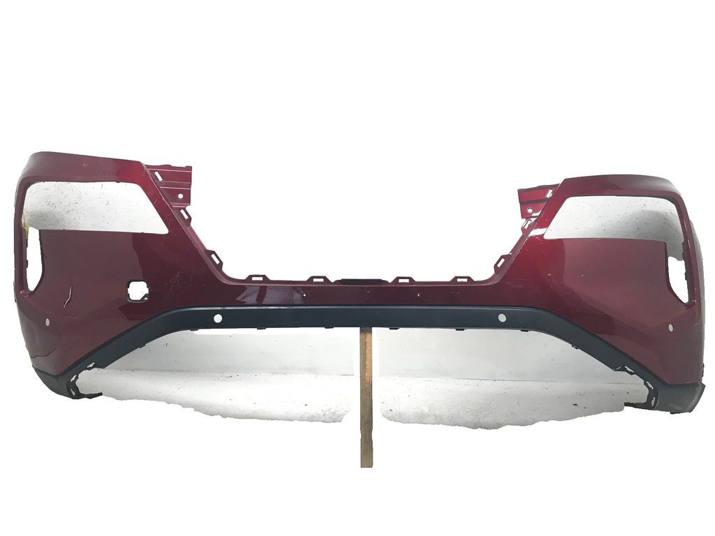 Front Bumper Cover Red 21-23 Nissan Rogue Sport S/SL/Platinum w/Sensor Holes OEM