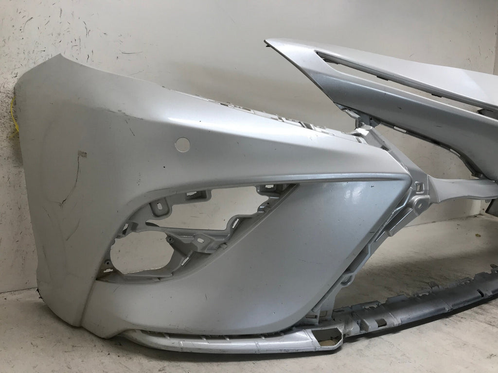 Front Bumper Cover White 21-22 Toyota Camry SE/XSE/Hybrid SE w/Sensor Holes OEM