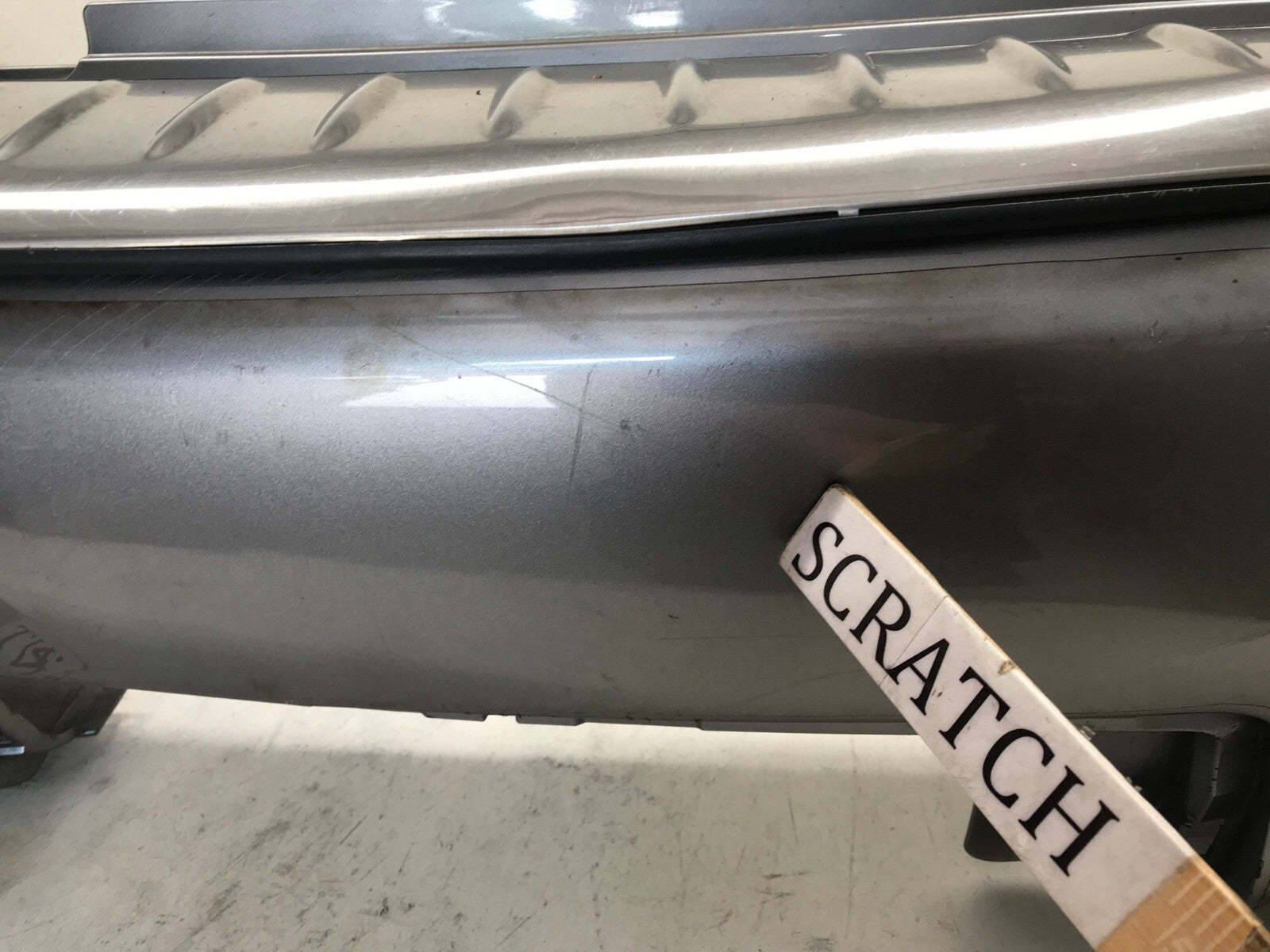 Rear Bumper Cover Infiniti QX56 Base w/Sensor Holes Grey 11-13 85022 1LA0H OEM3