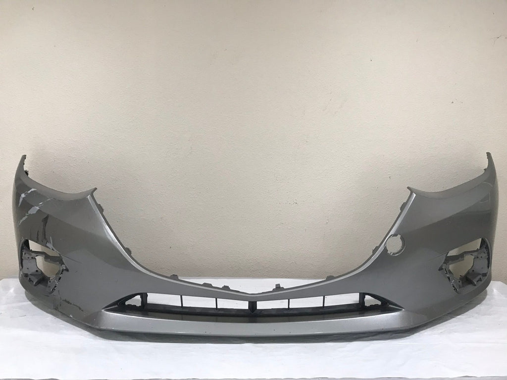 Front Bumper Cover Silver 2014 2015 2016 Mazda 3 Sedan CAPA