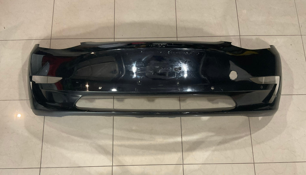 Front Bumper Cover Black 2017-2020 For Tesla Model 3 CAPA