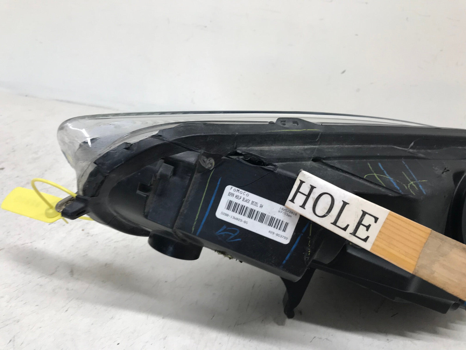 Headlight Damaged RH Ford Fiesta (For Parts Only) 2014 - 2019 D2BB-13W029-BG OEM