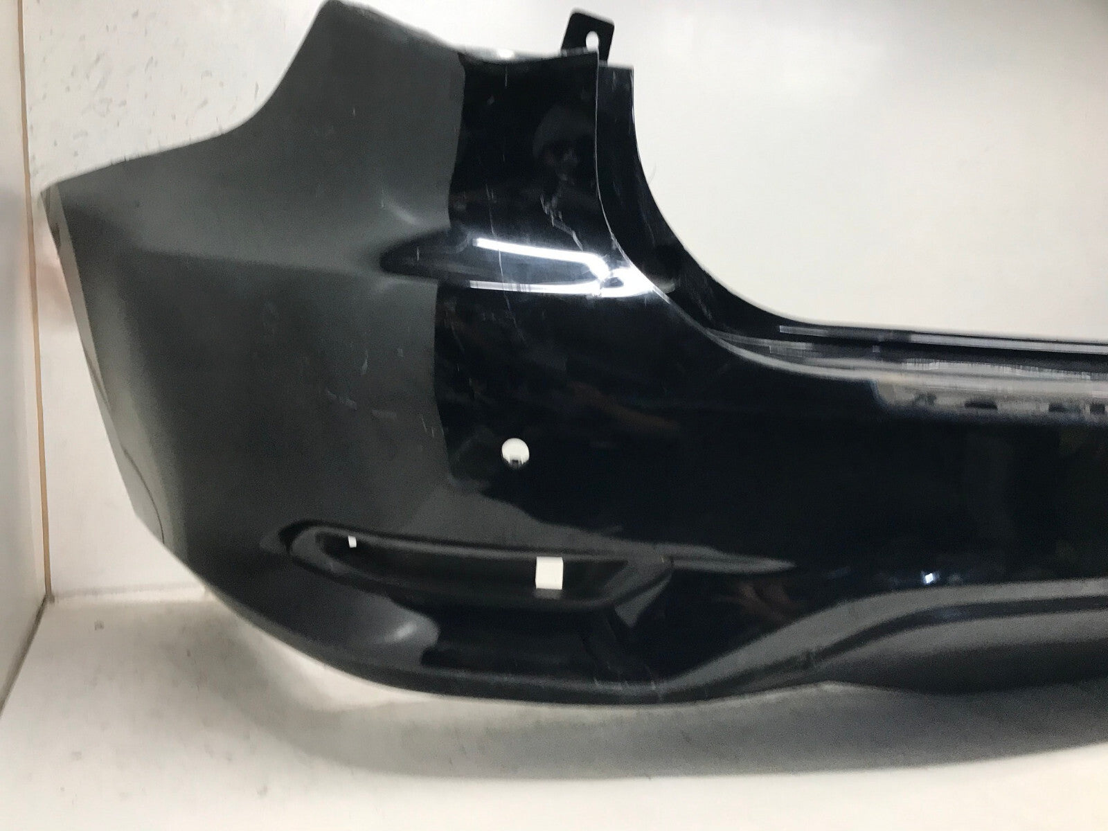 Rear Bumper Cover Black 2016-2020 Infiniti QX60 Base/Hybrid w/Sensor Holes OEM