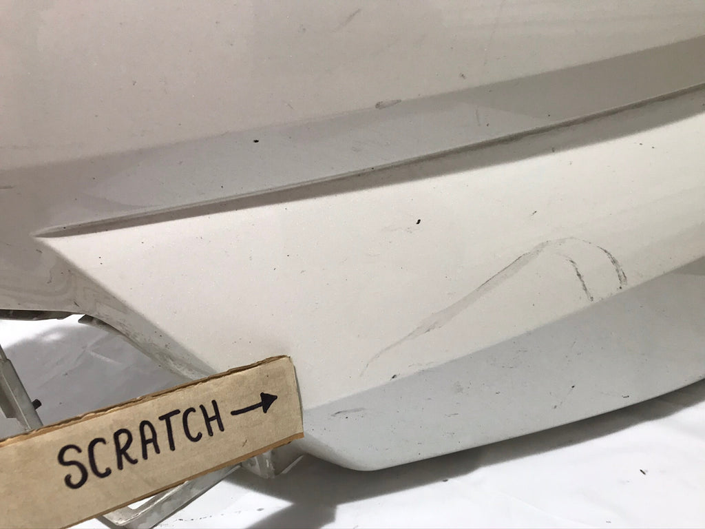 Front Bumper Cover White 2022-2023 Nissan Pathfinder S SV SUV w/Sensor Holes OEM