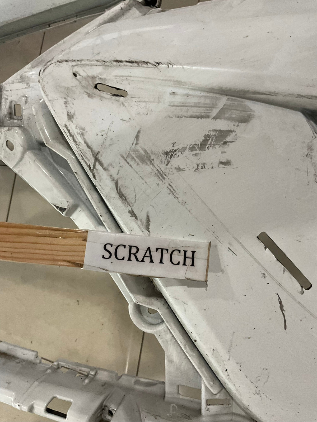 Front Bumper Cover White Toyota Camry SE XSE 2018 2019 52119-06E20 OEM