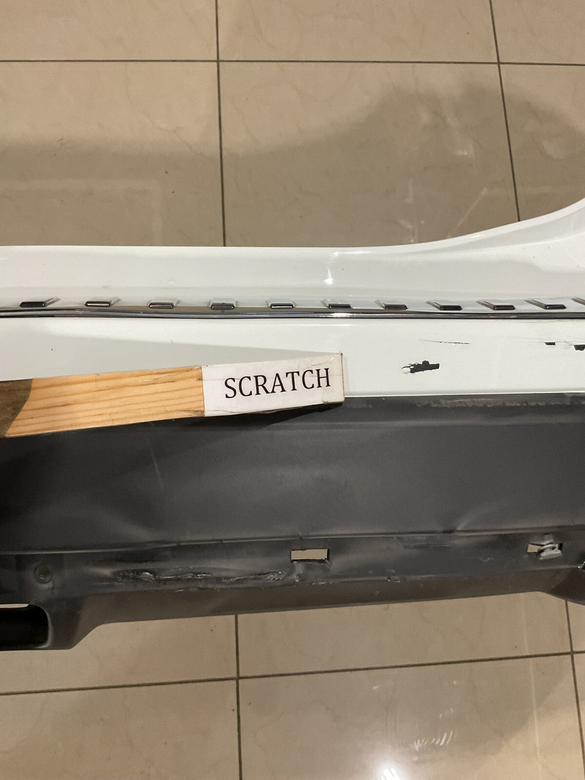 Rear Bumper Cover White 2017-2019 Nissan Rogue Sport S/SL/SV CAPA
