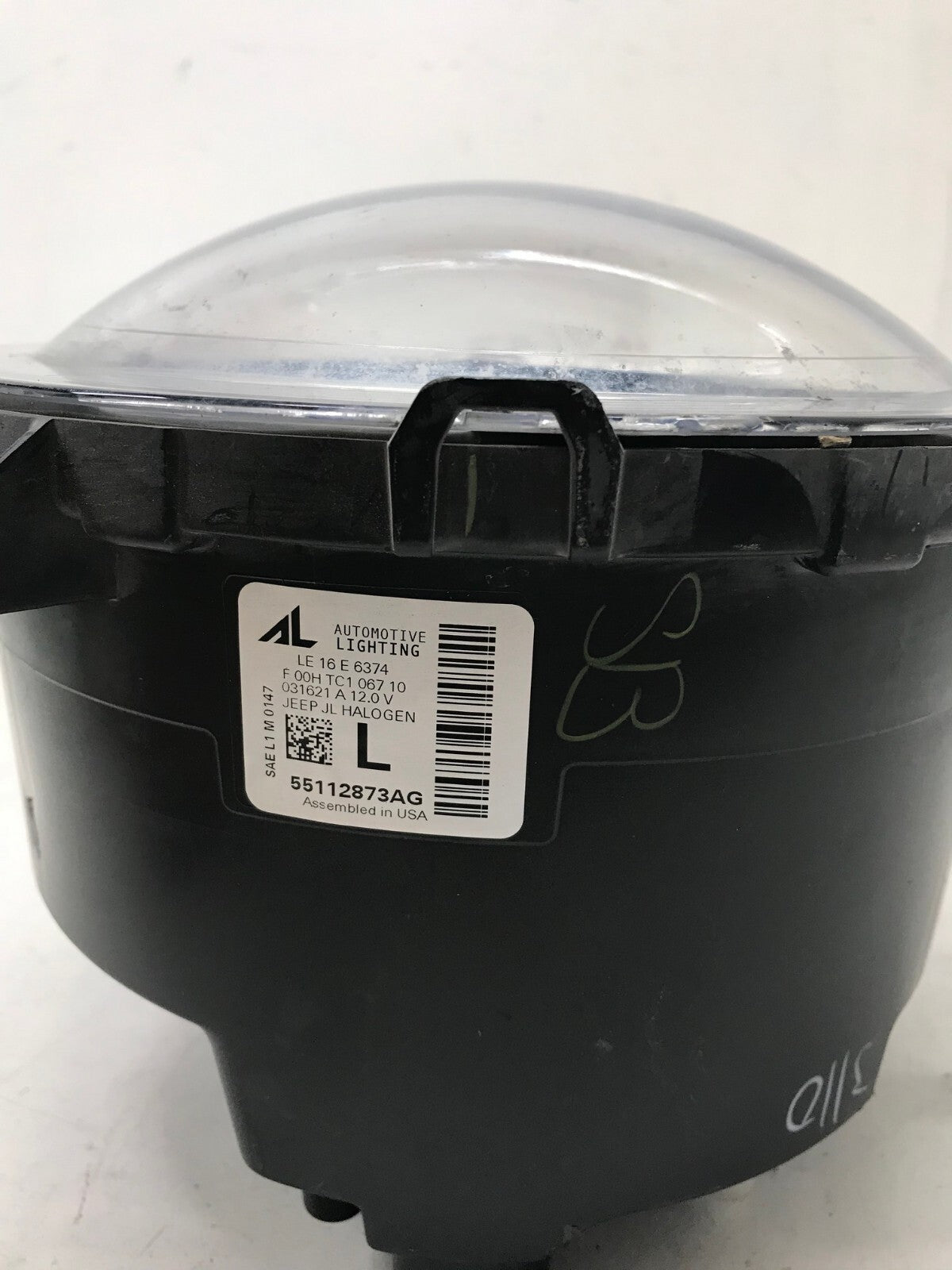 Headlight Damaged Halogen LH Driver Jeep Wrangler JL 2018-2021 55112873AG OEM